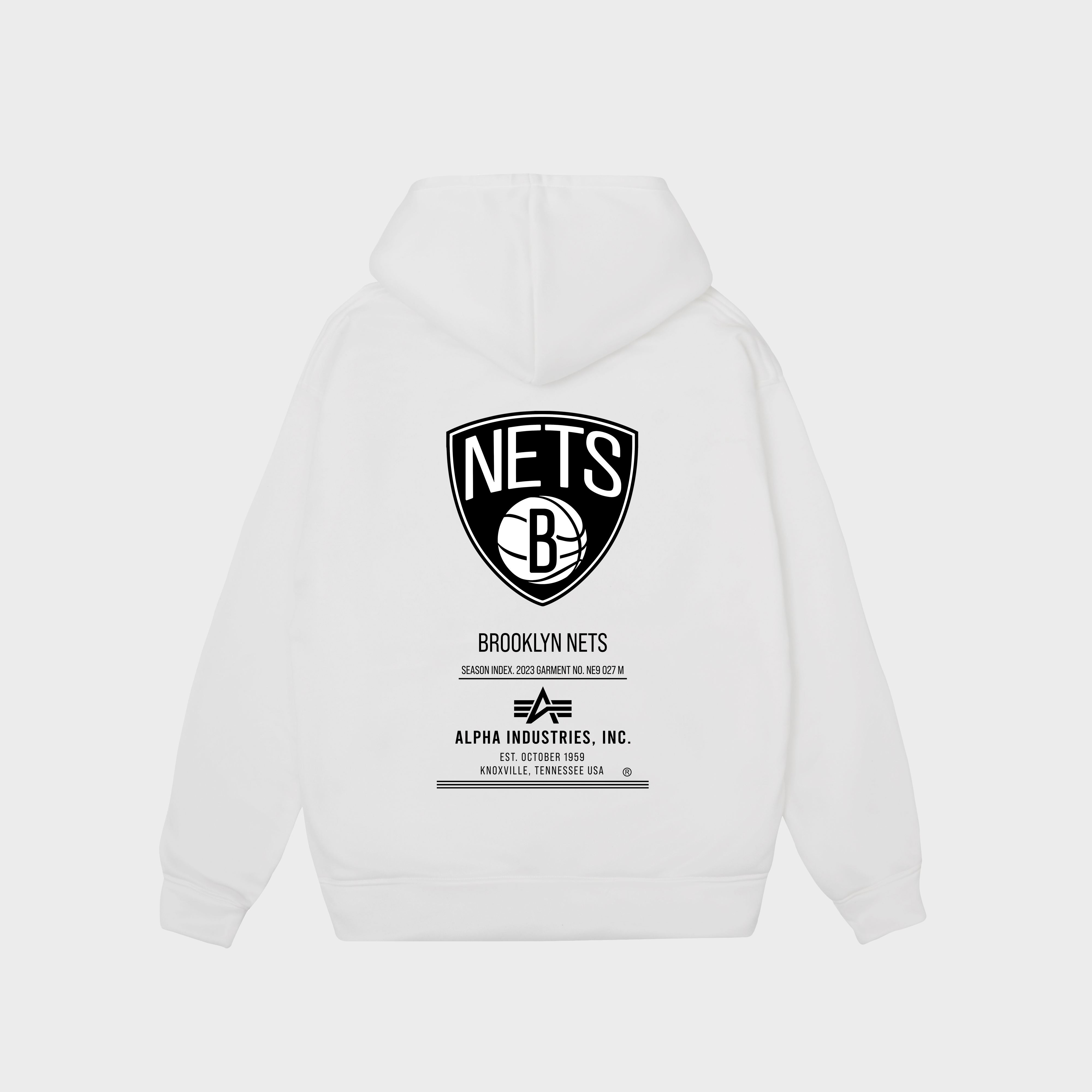 NBA Brooklyn Nets Alpha Industries Striped Hoodie