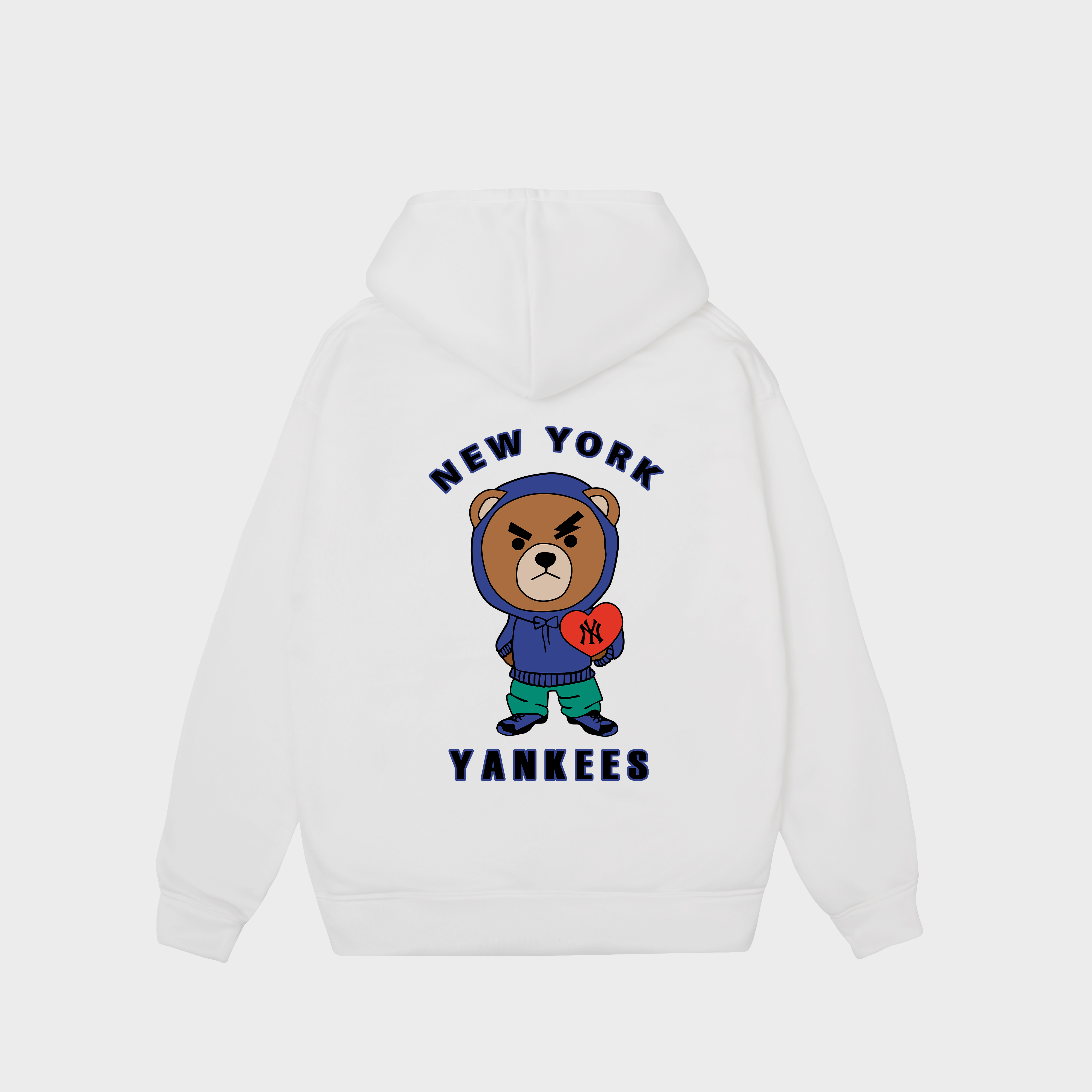 MLB New York Yankees Bear Heart Hoodie