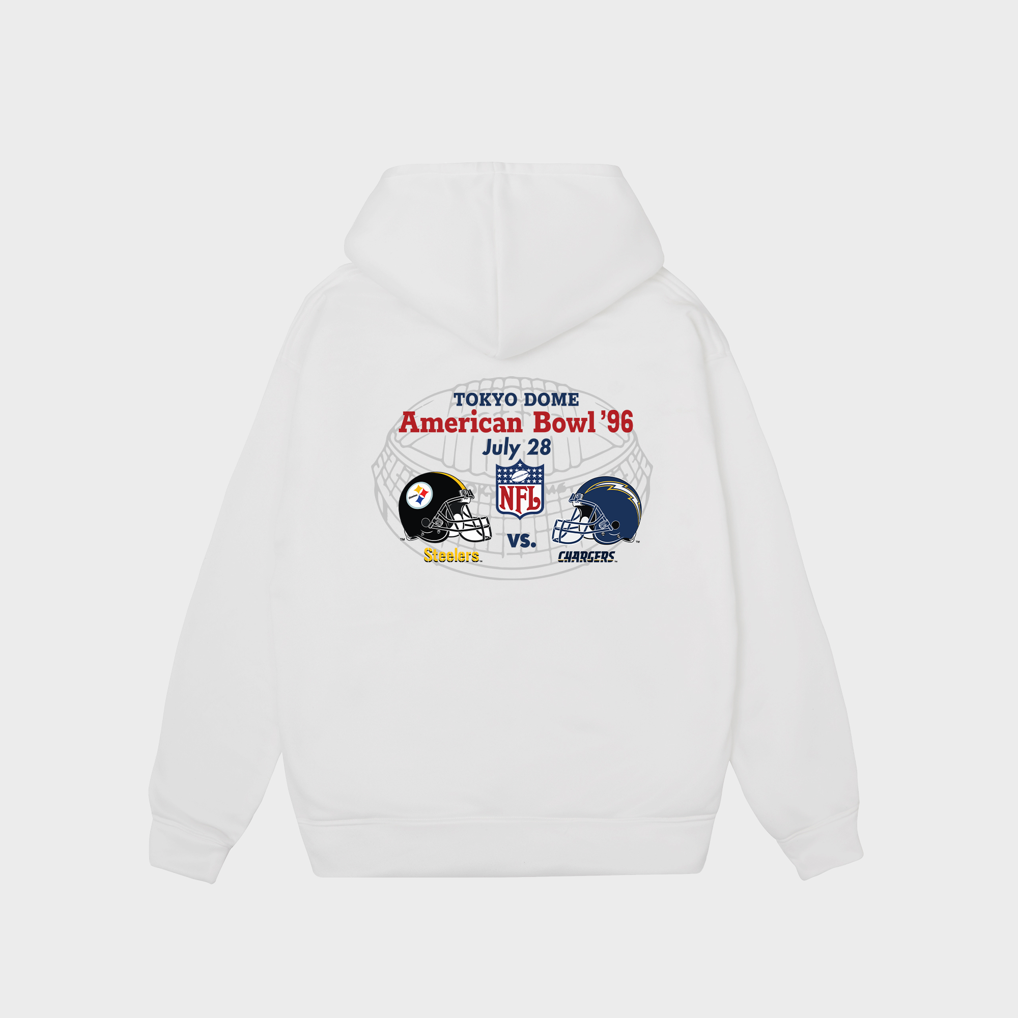 NFL Tokyo Dome 1996 Chargers Vs Steelers Hoodie