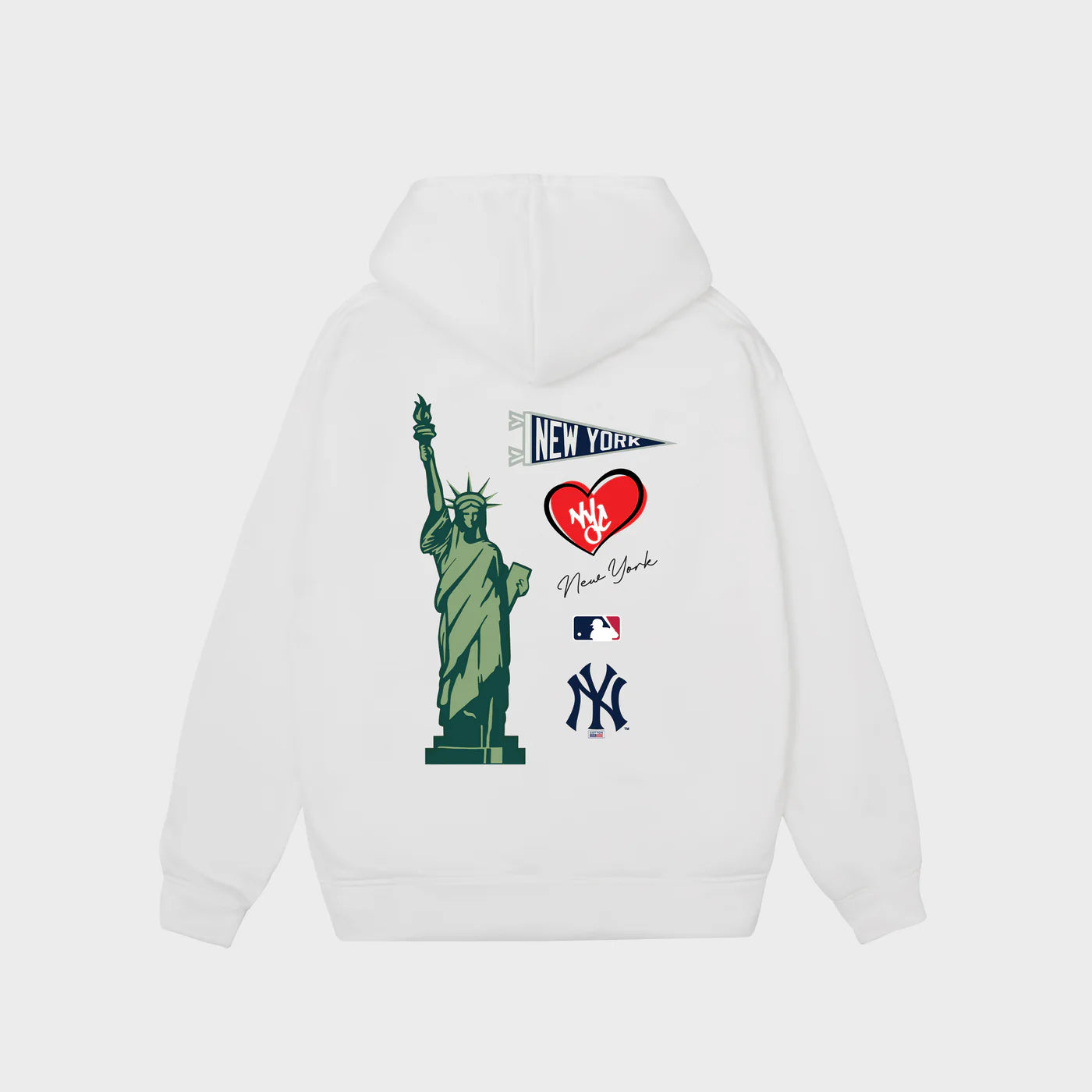 Flash Sale MLB City Oversized New York Yankees Hoodie