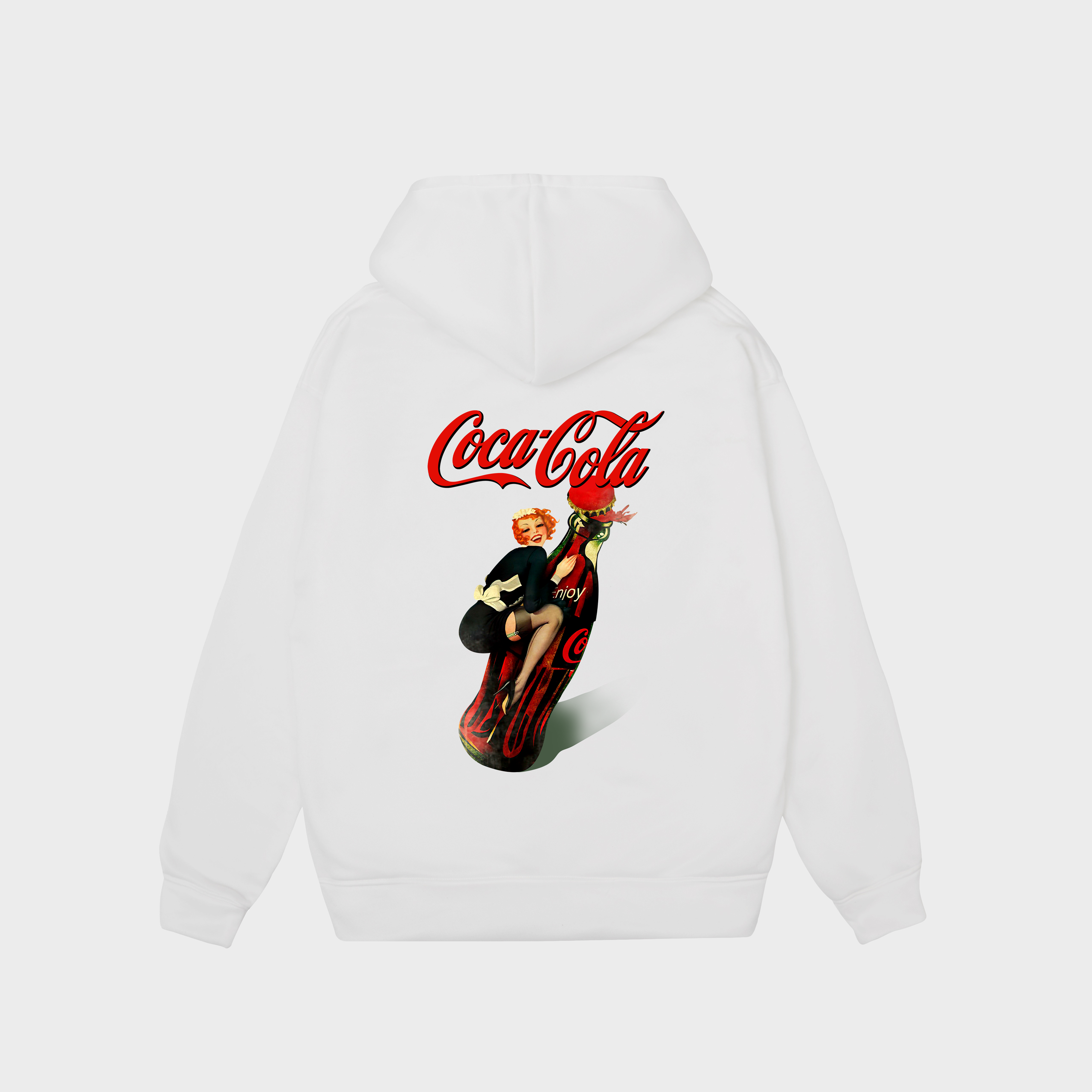 COCACOLA GIRL SEXY HOODIE / TRẮNG