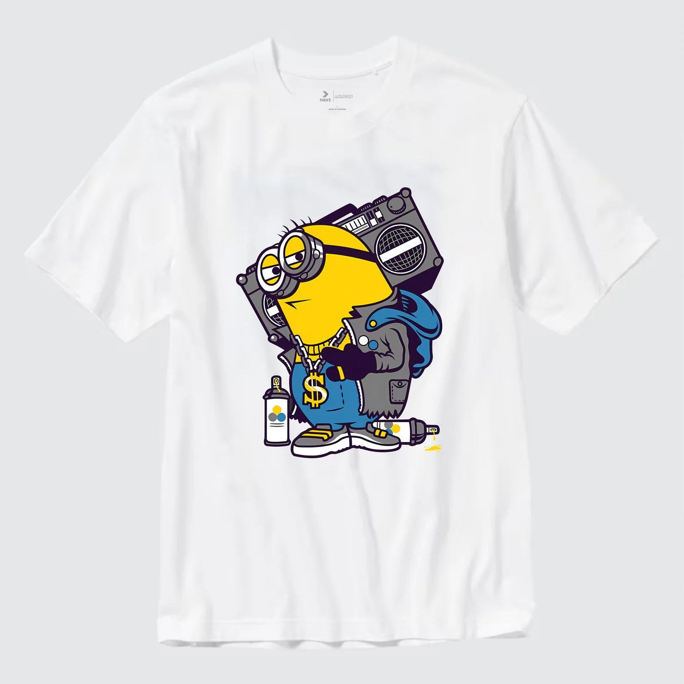 Flash Sale MINION RADIO MUSIC T-SHIRT / TRẮNG