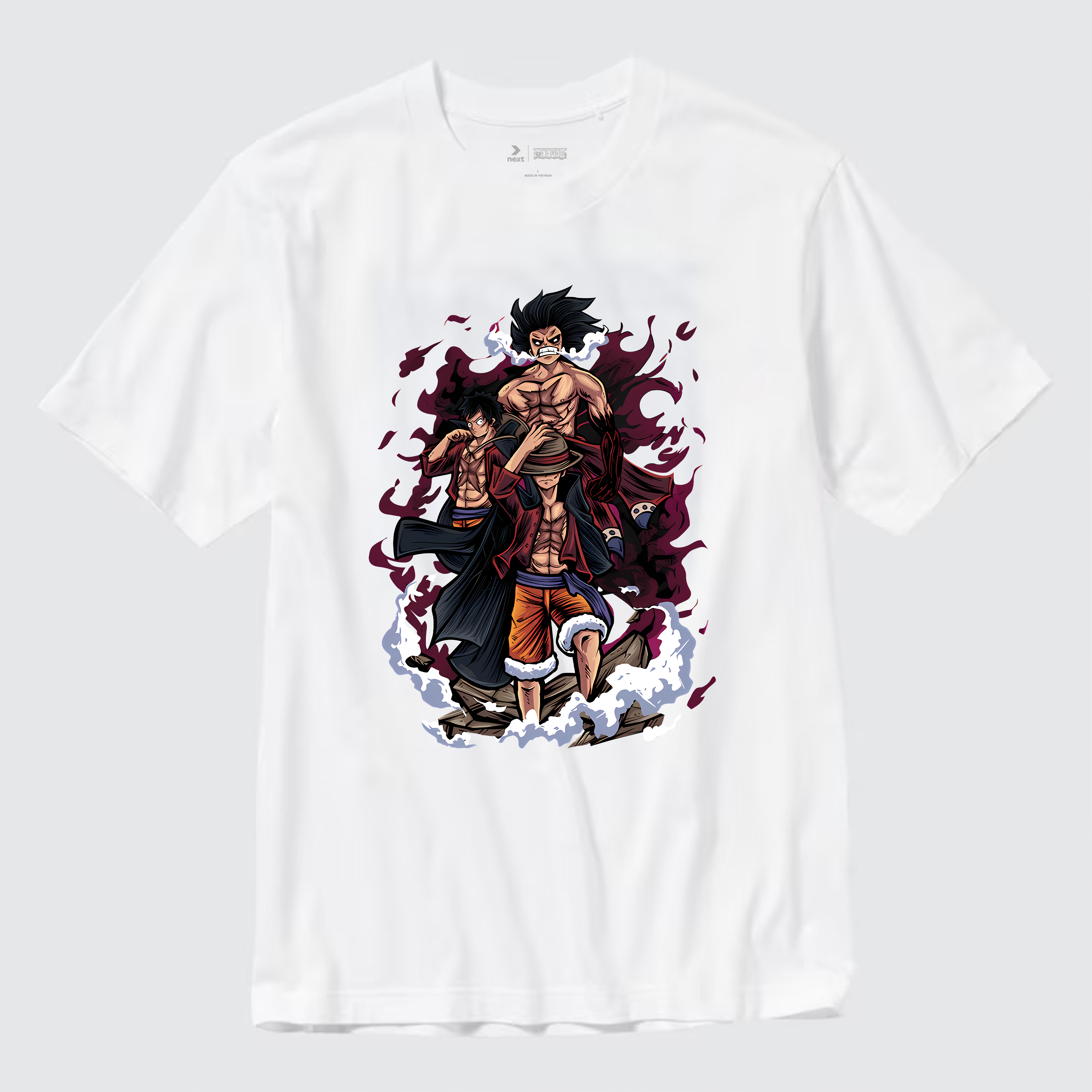 ONE PIECE MONKEY D LUFFY T-SHIRT / TRẮNG