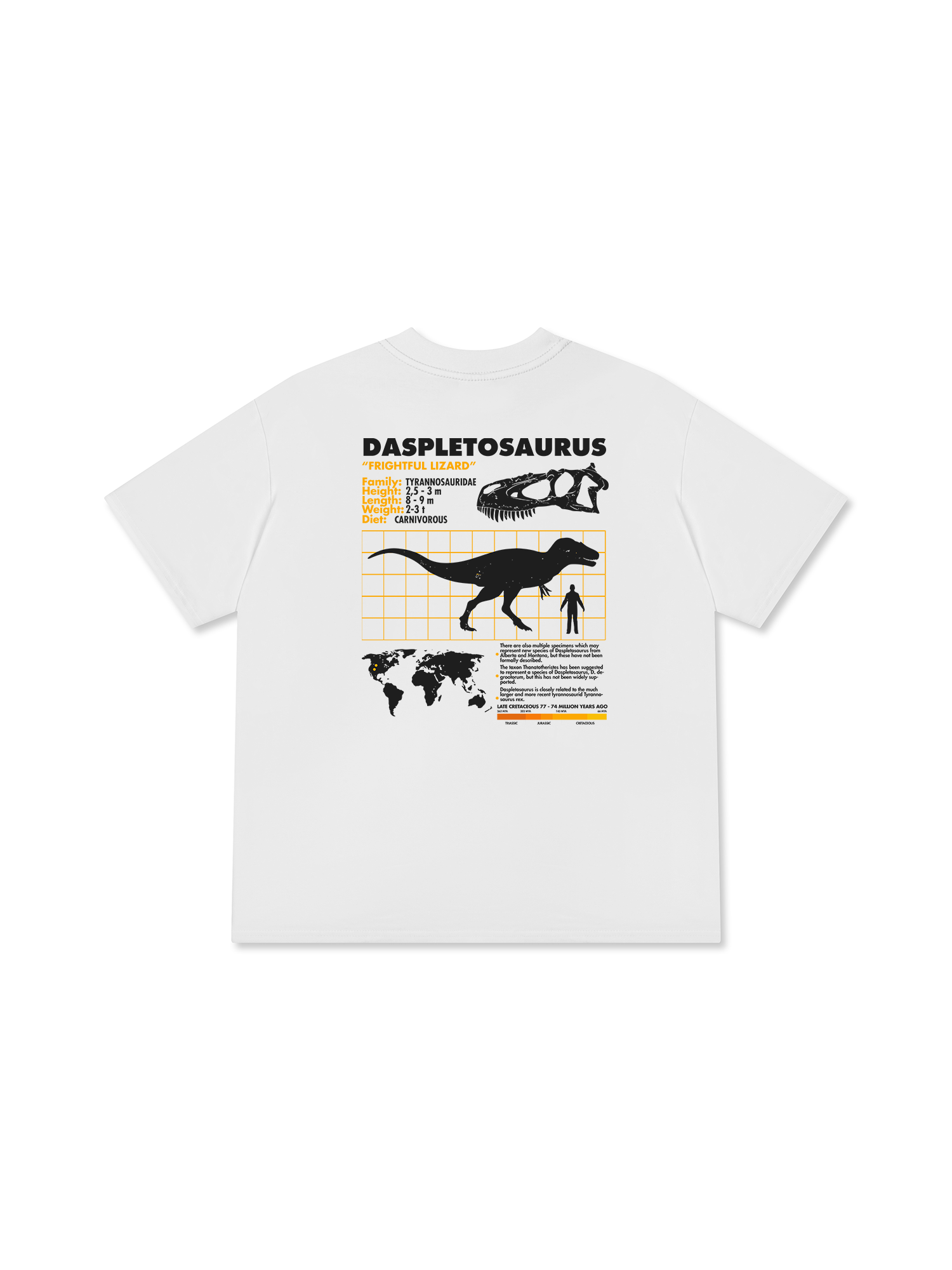 Áo Thun Relaxed Fit Analysis Table Daspletosaurus