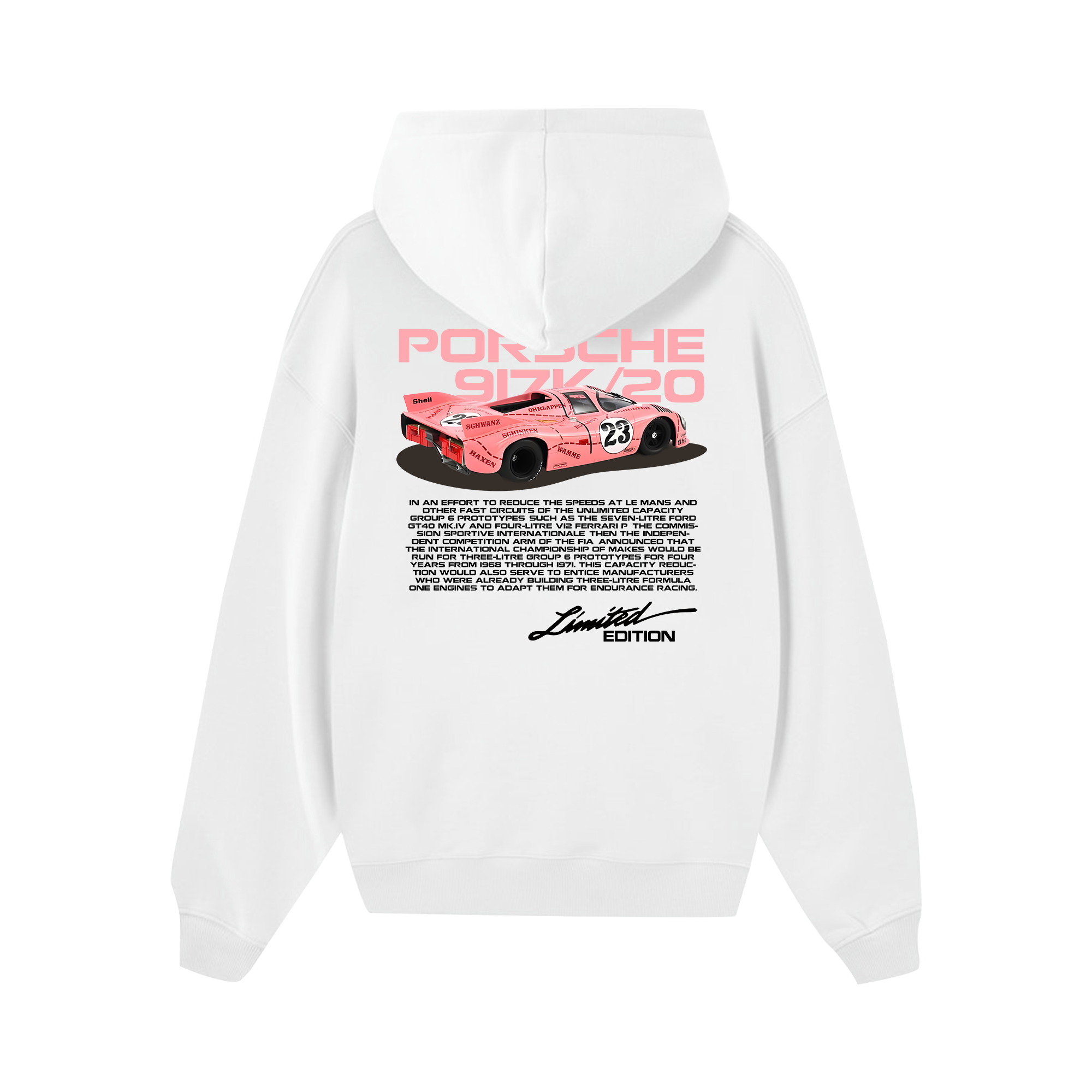 Porsche 917K Pink Pig Hoodie