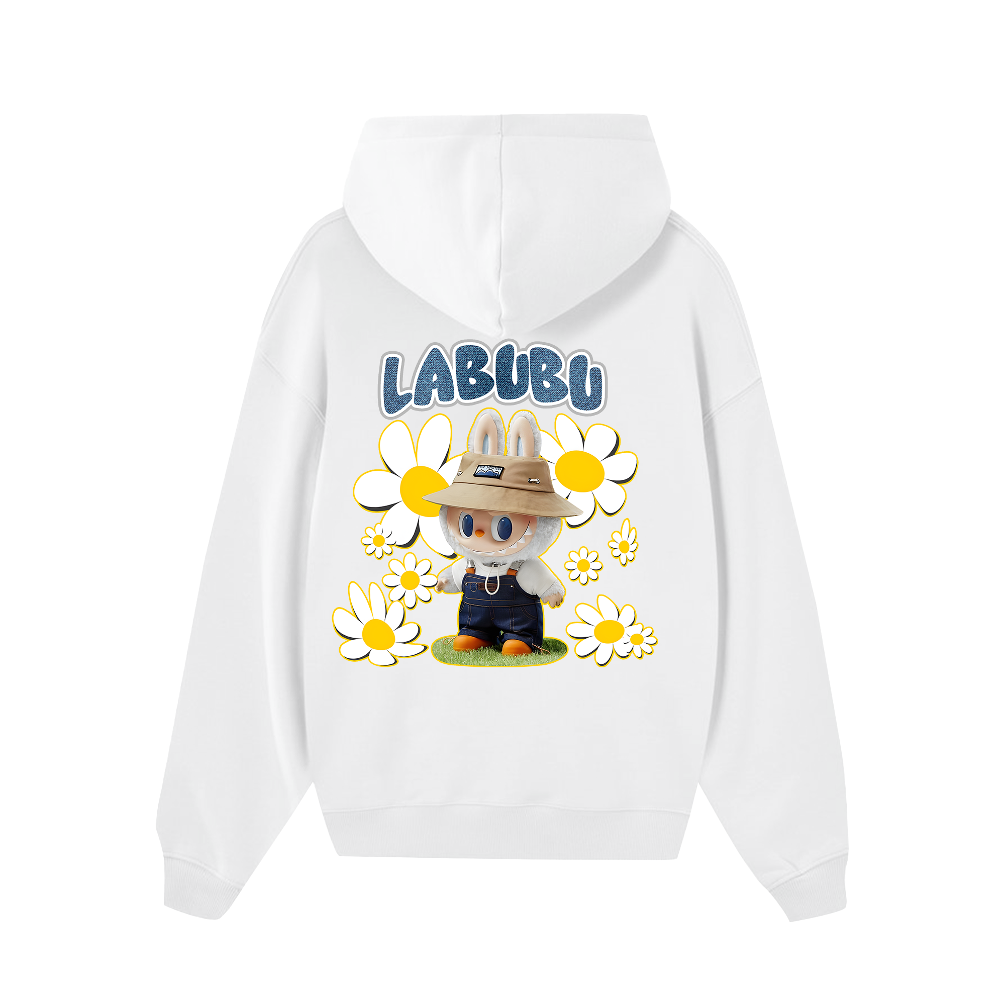 Labubu With Daisy Flower Hoodie