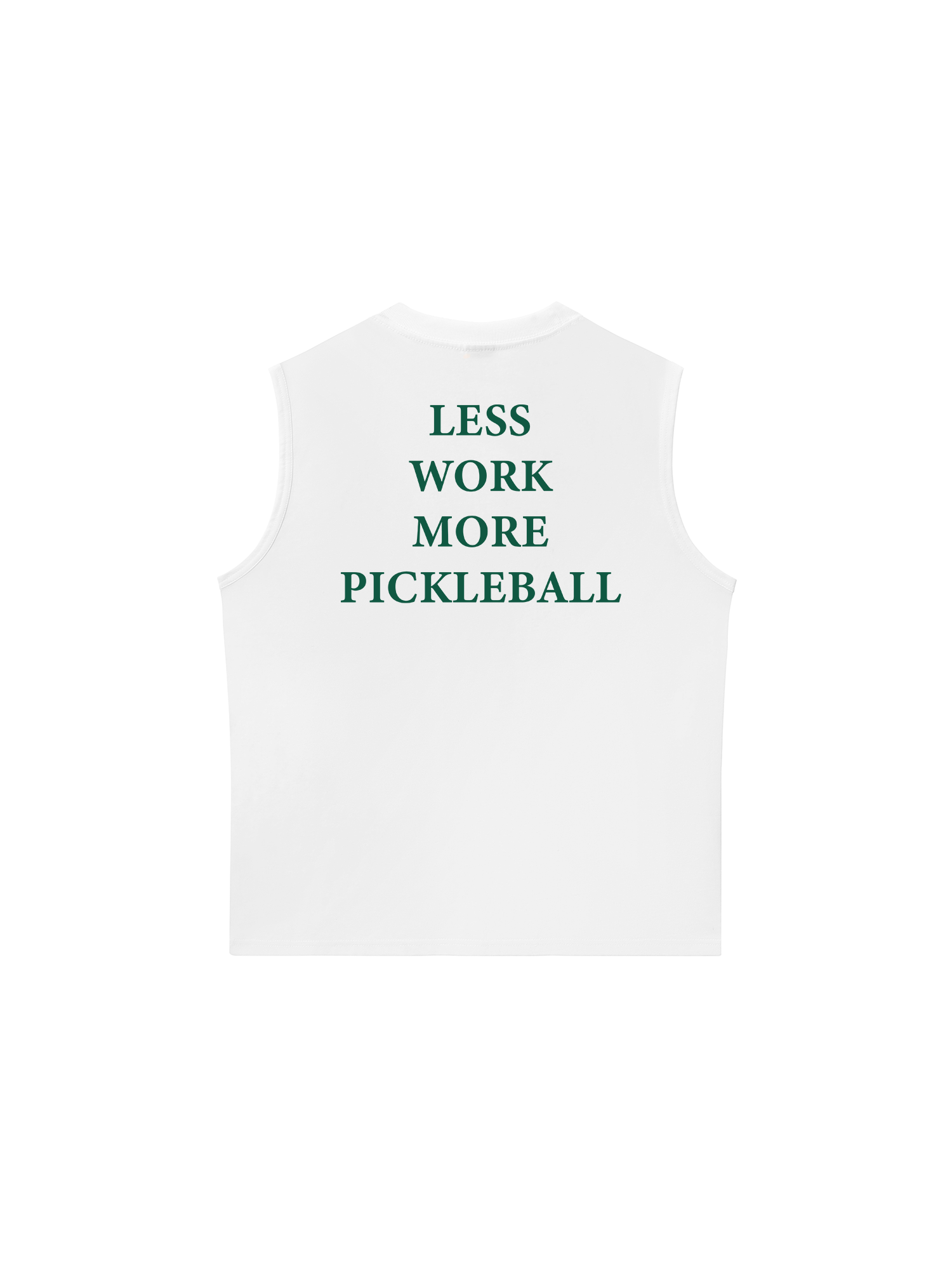 Áo Ba Lỗ Relaxed Fit Pickleball Less Work More Pickleball