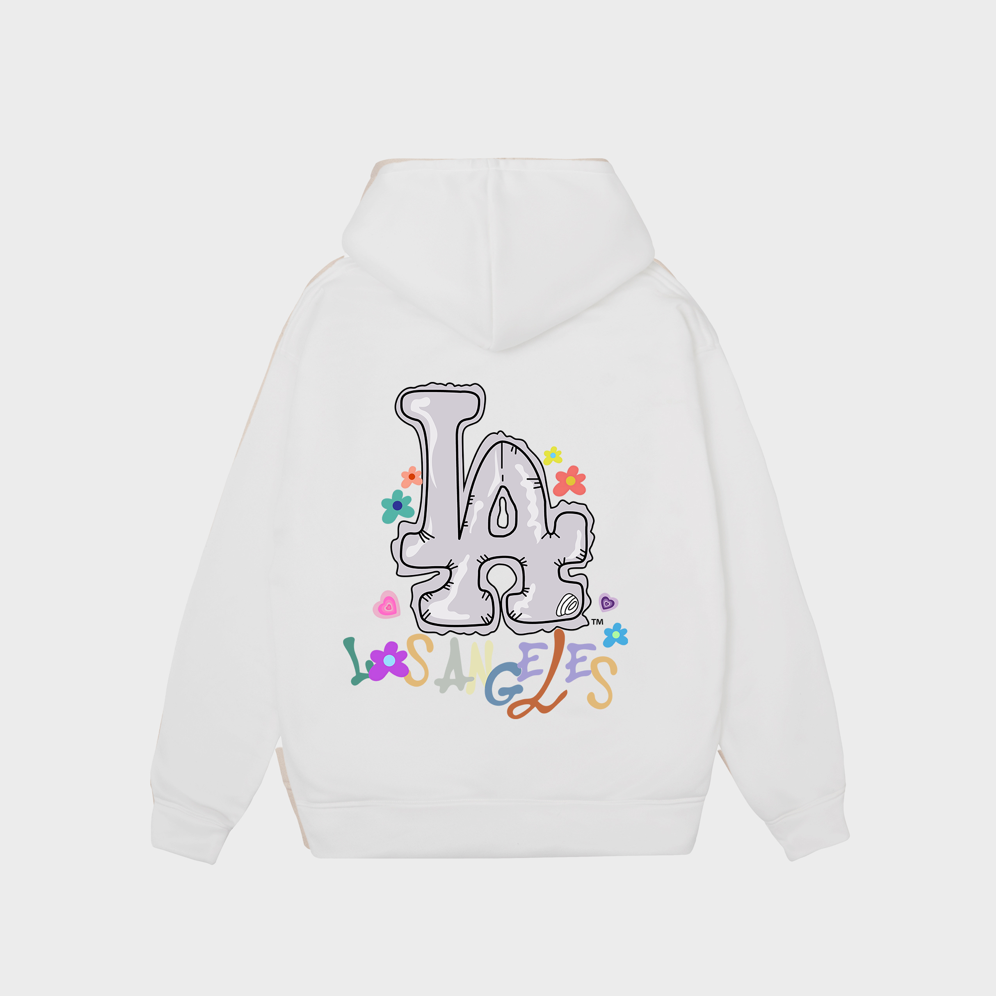 MLB Floral LA Groovy Flower Hoodie