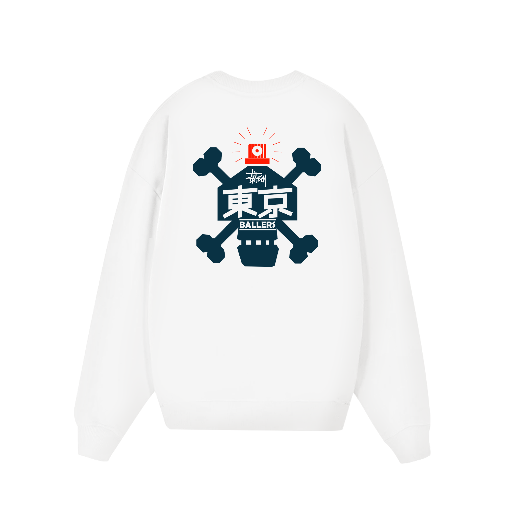 Stussy Skull Paint Spray Can Sweater