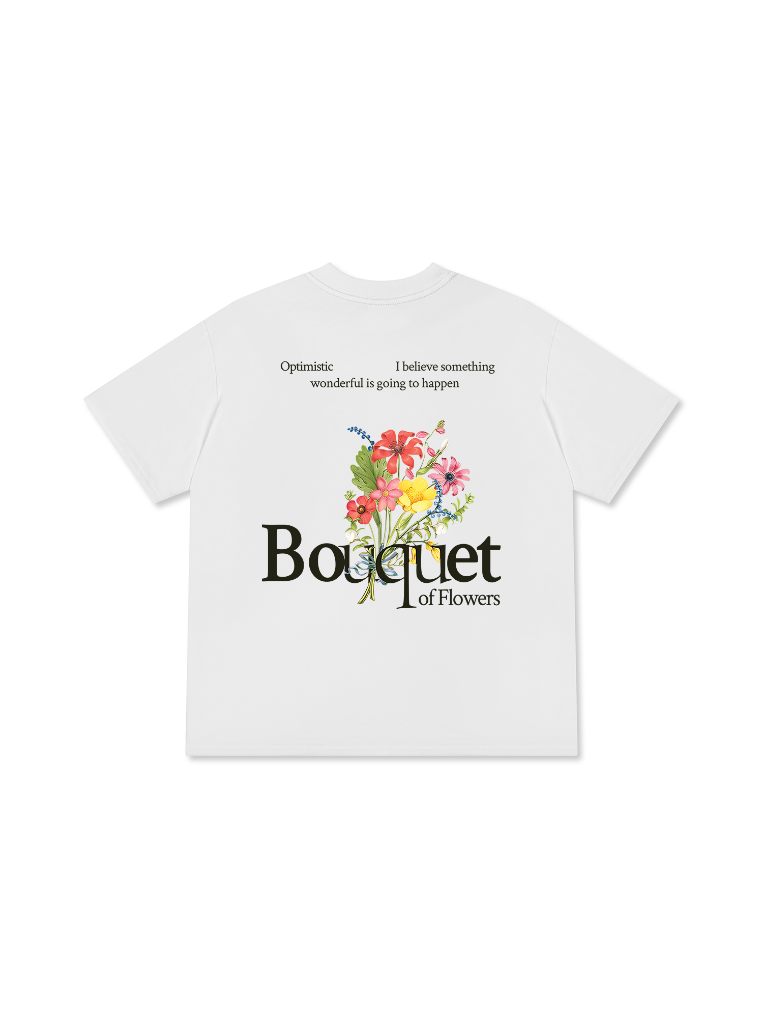 Áo Thun Relaxed Fit Floral Bouquet of Flowers