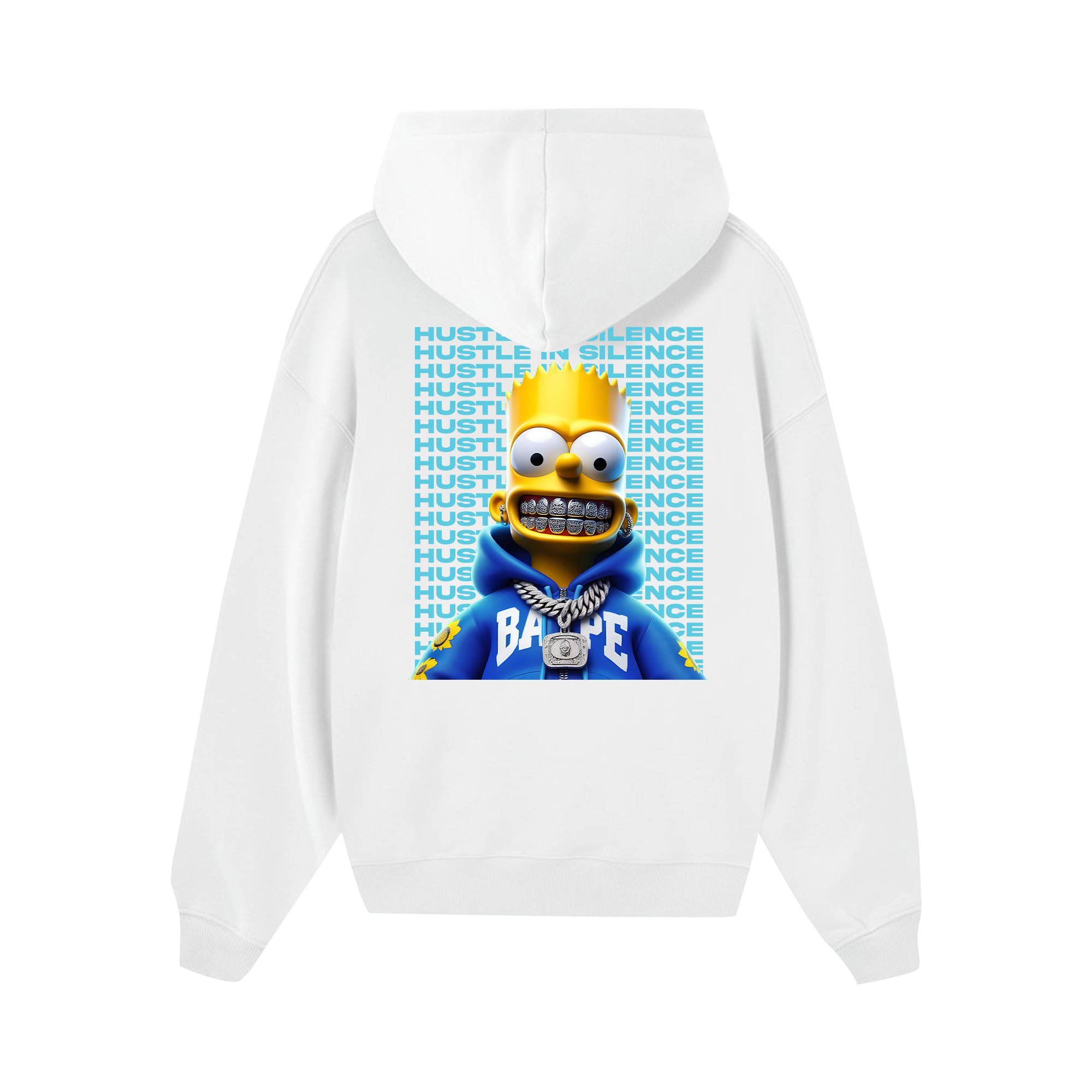 Money Bart Simpson Flexing Hoodie