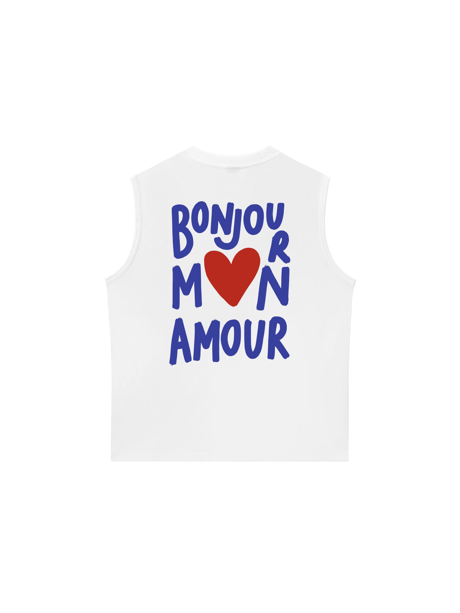 Áo Ba Lỗ Relaxed Fit Bonjour Mon Amour