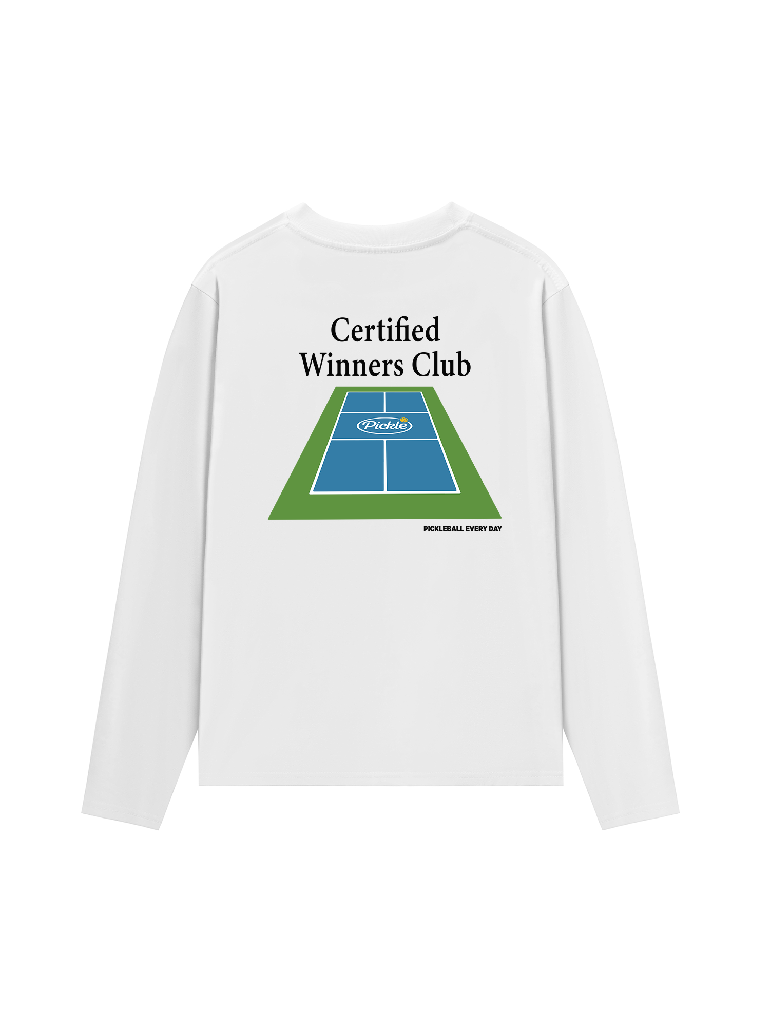 Áo Thun Dài Tay Pickleball Certified Winners Club
