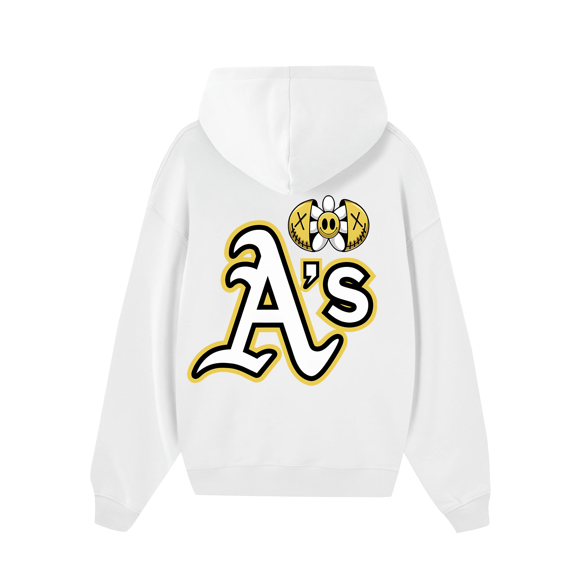 MLB Floral Smiley A's Hoodie