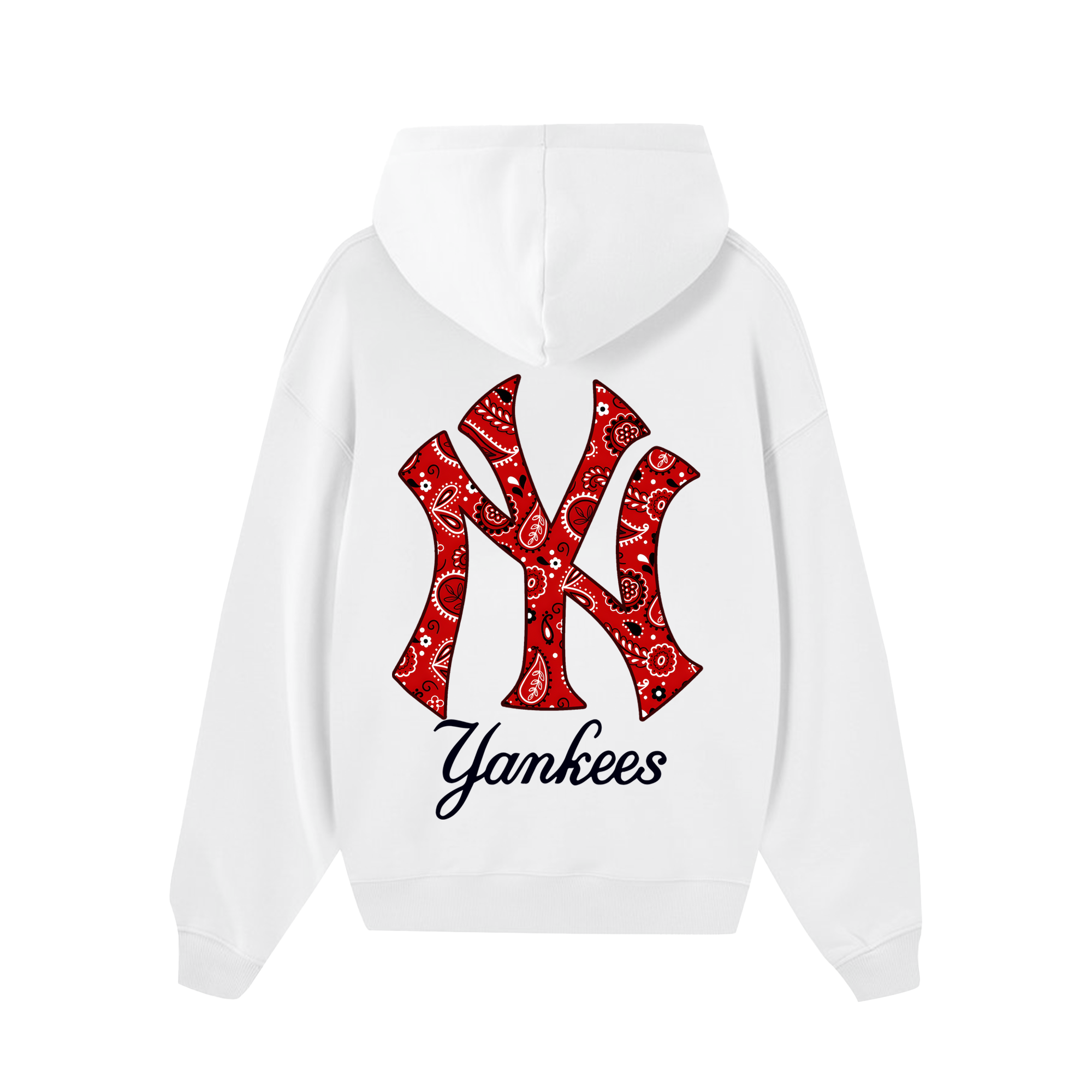 MLB Floral Red Logo Yeankees Hoodie