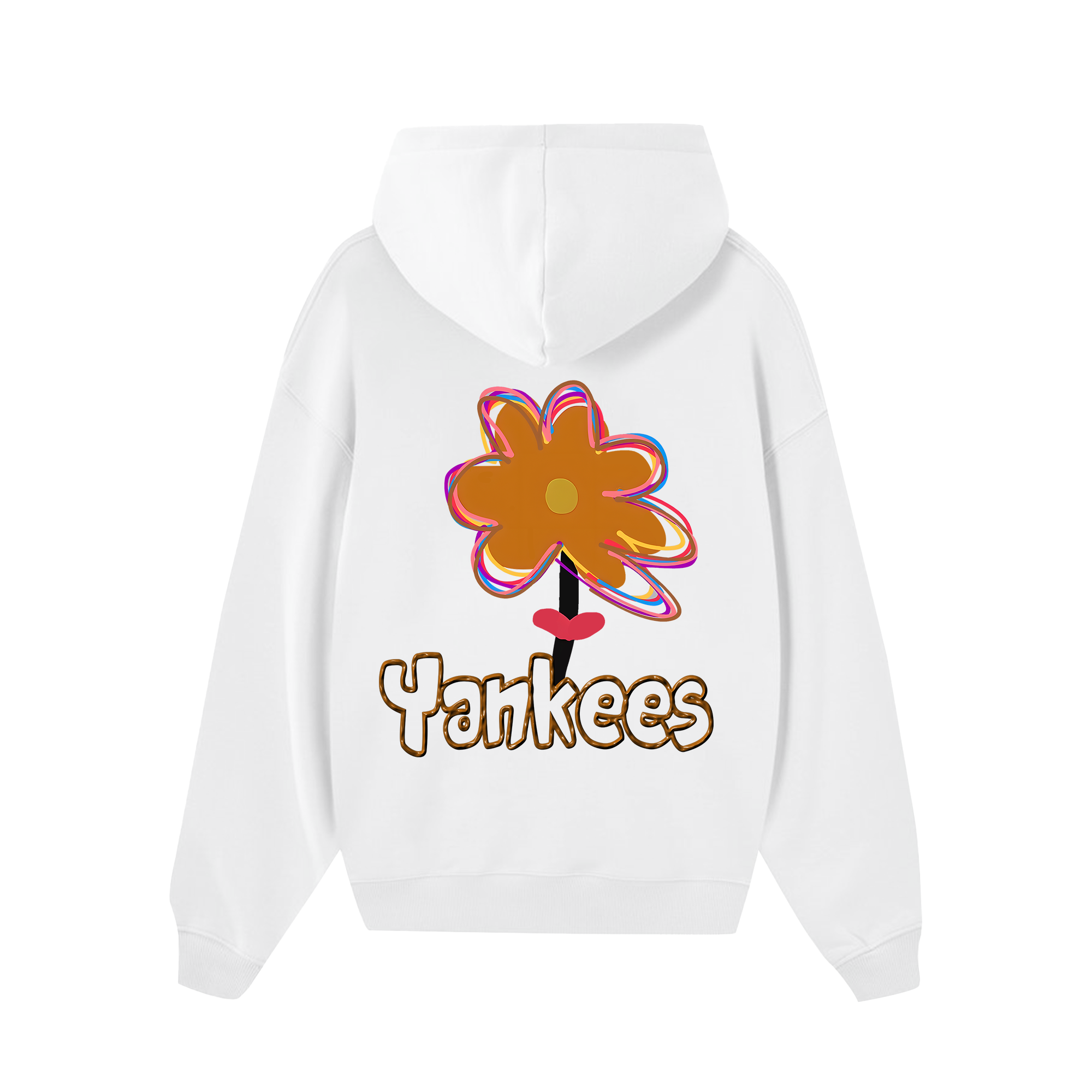 MLB Floral LA Yeankees  Groovy Flower Hoodie