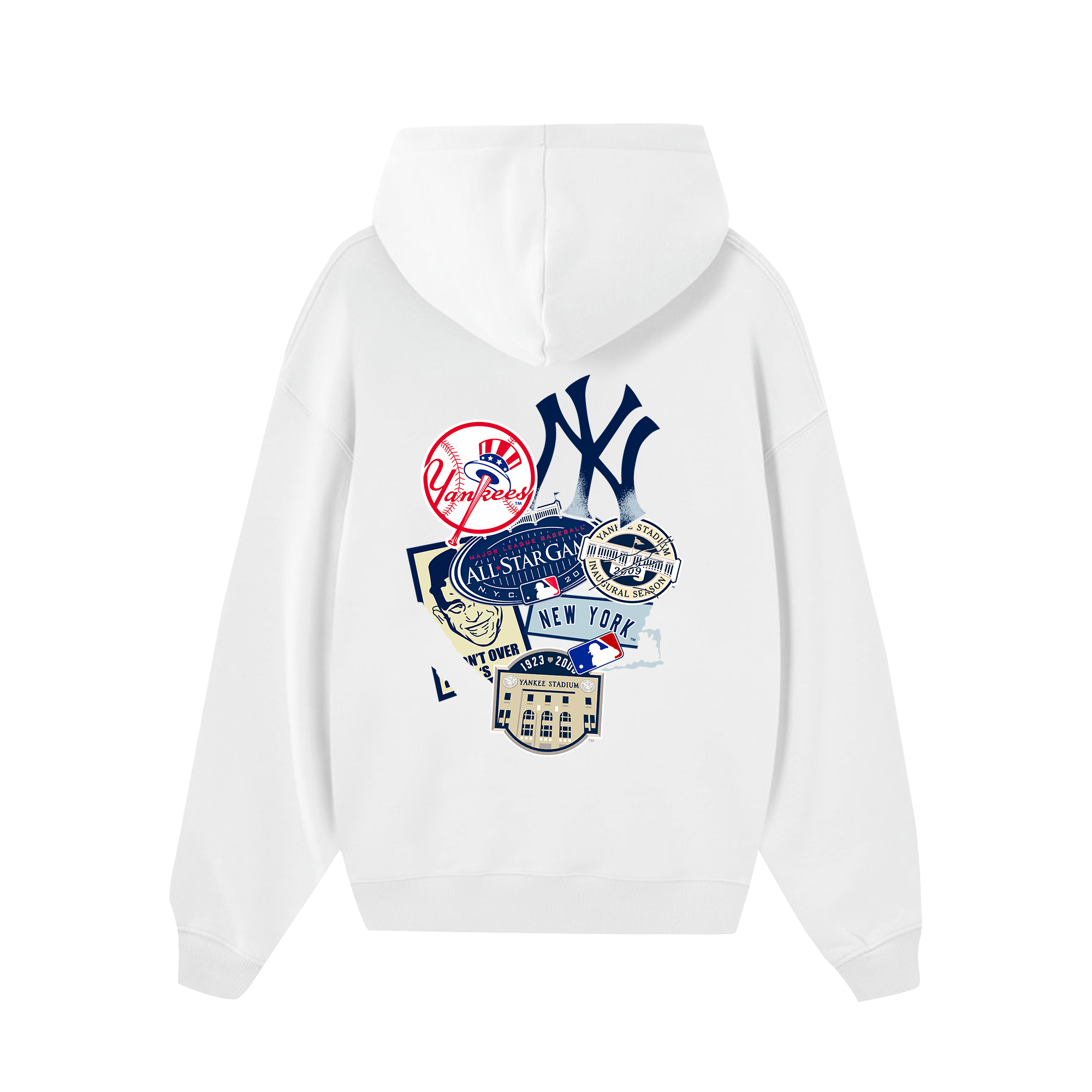 MLB New York Yankees Logos History Hoodie