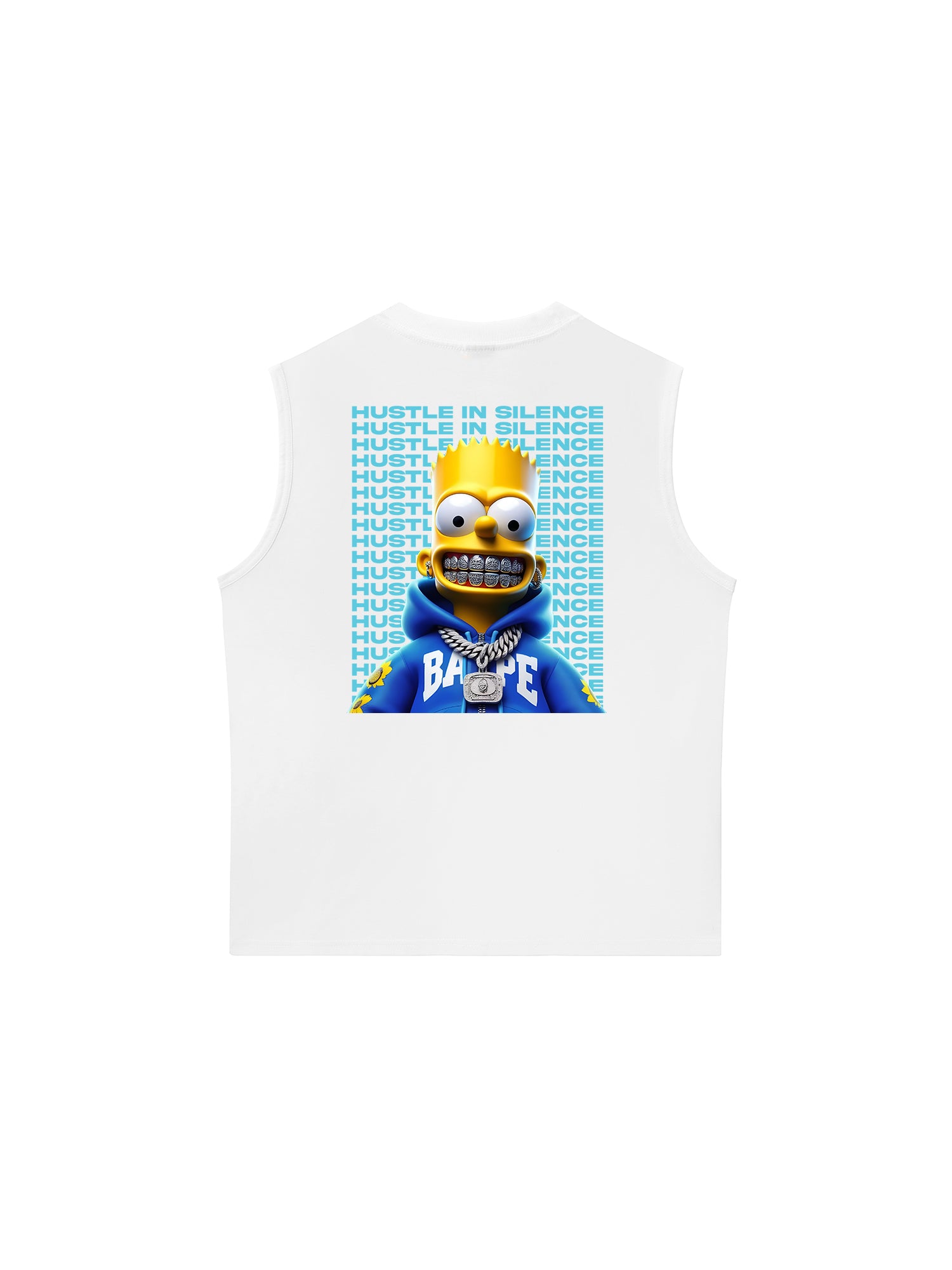 Áo Ba Lỗ Relaxed Fit Money Bart Simpson Flexing