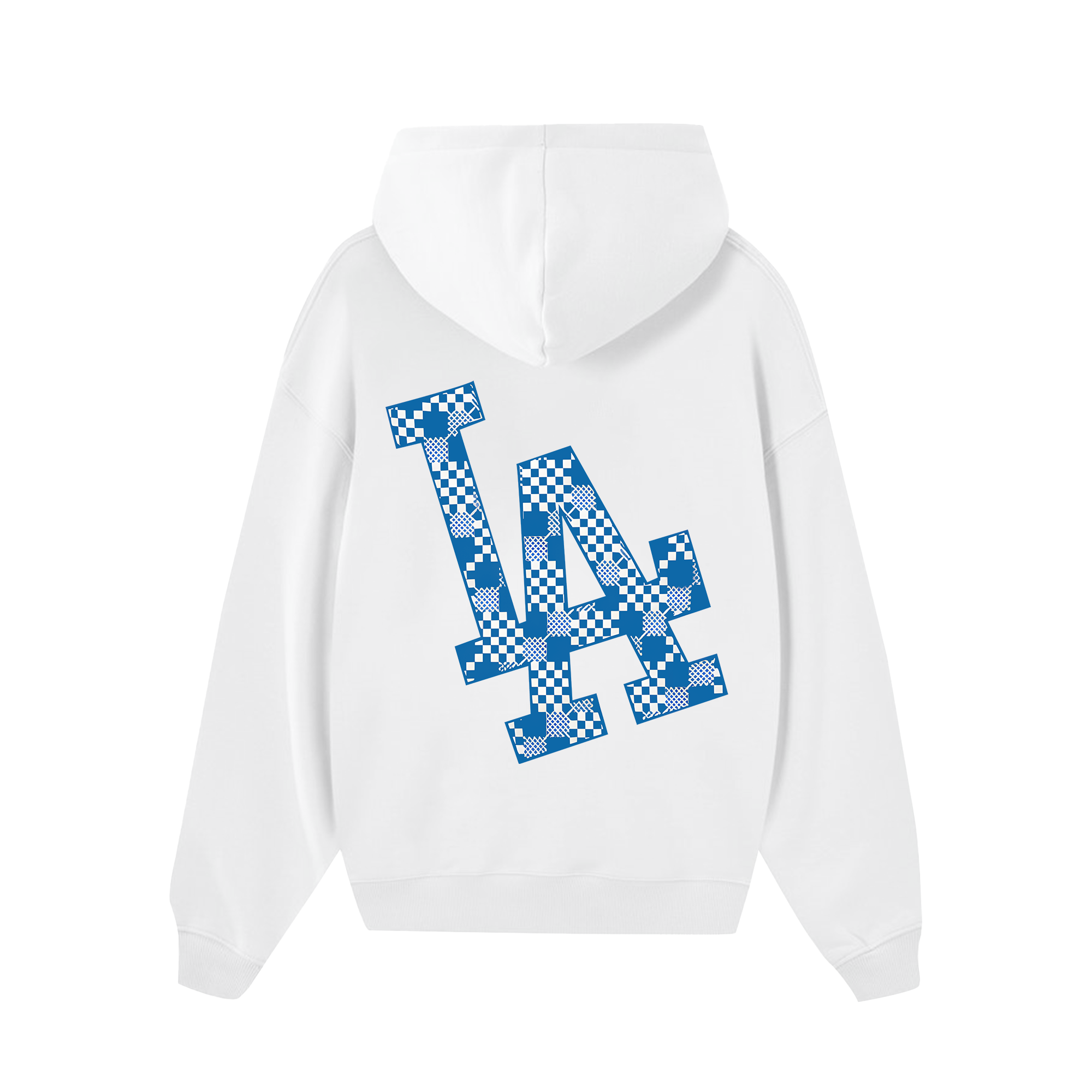 MLB Floral Blue Checkered Hoodie