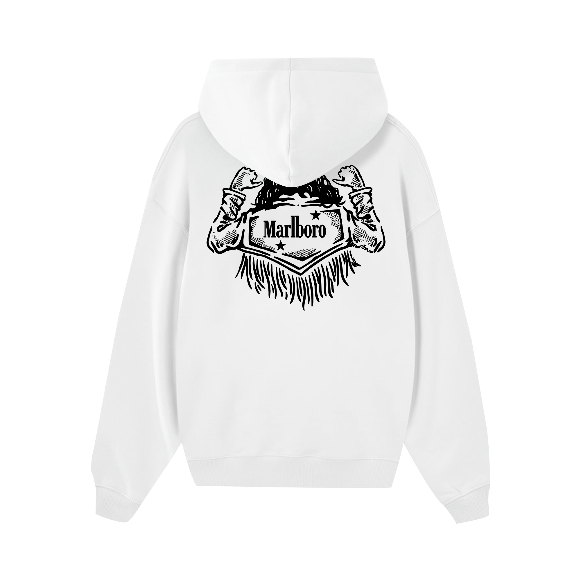 Marlboro Behind Cowboy Hoodie