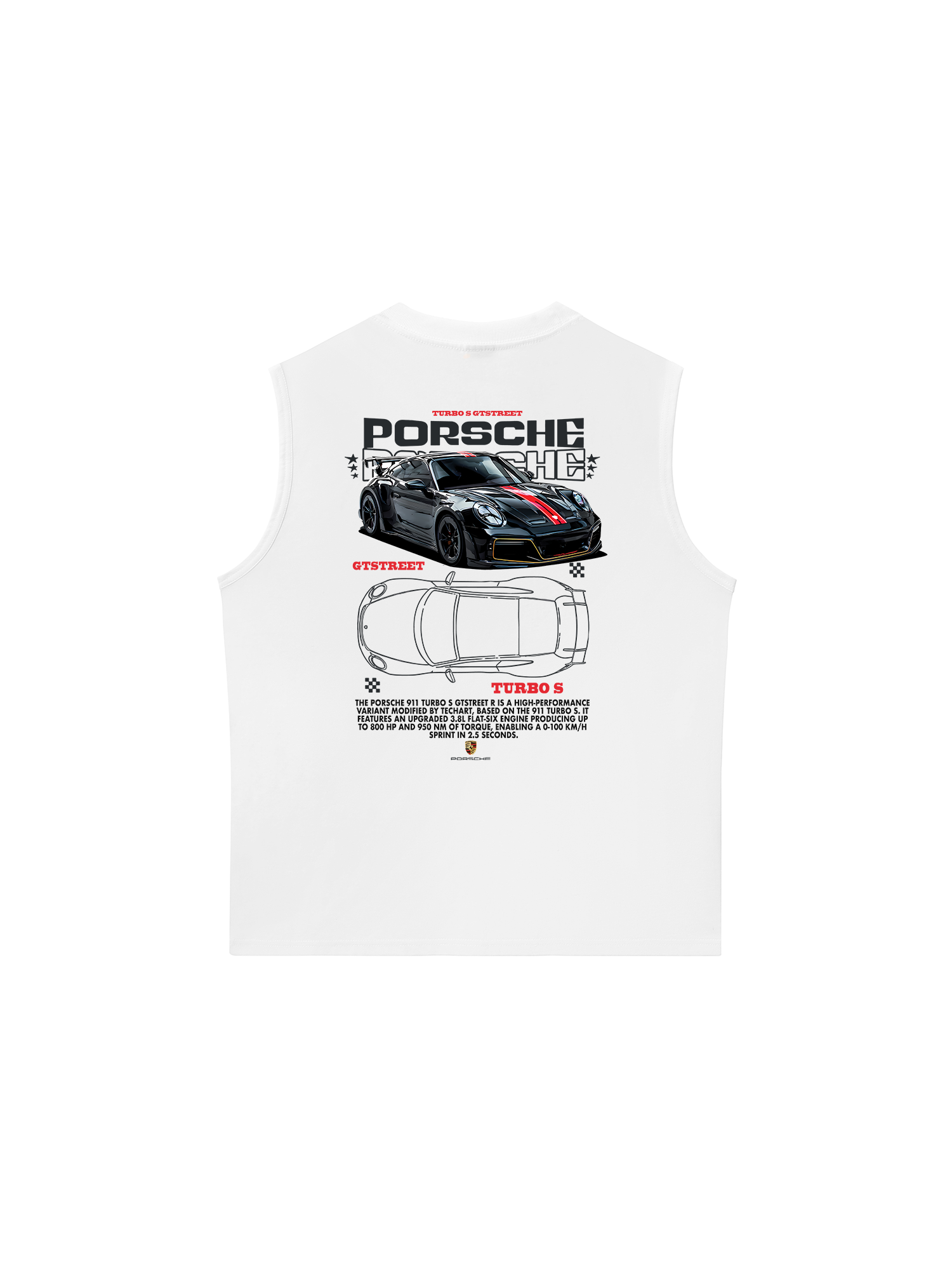 Áo Ba Lỗ Relaxed Fit Porsche Turbo S GTSTREET
