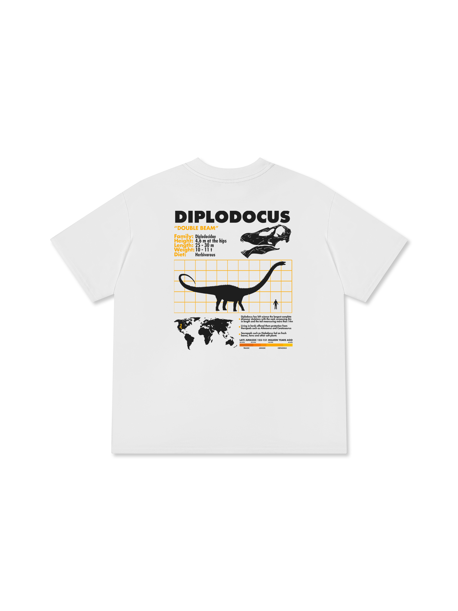 Áo Thun Relaxed Fit Analysis Table Diplodocus