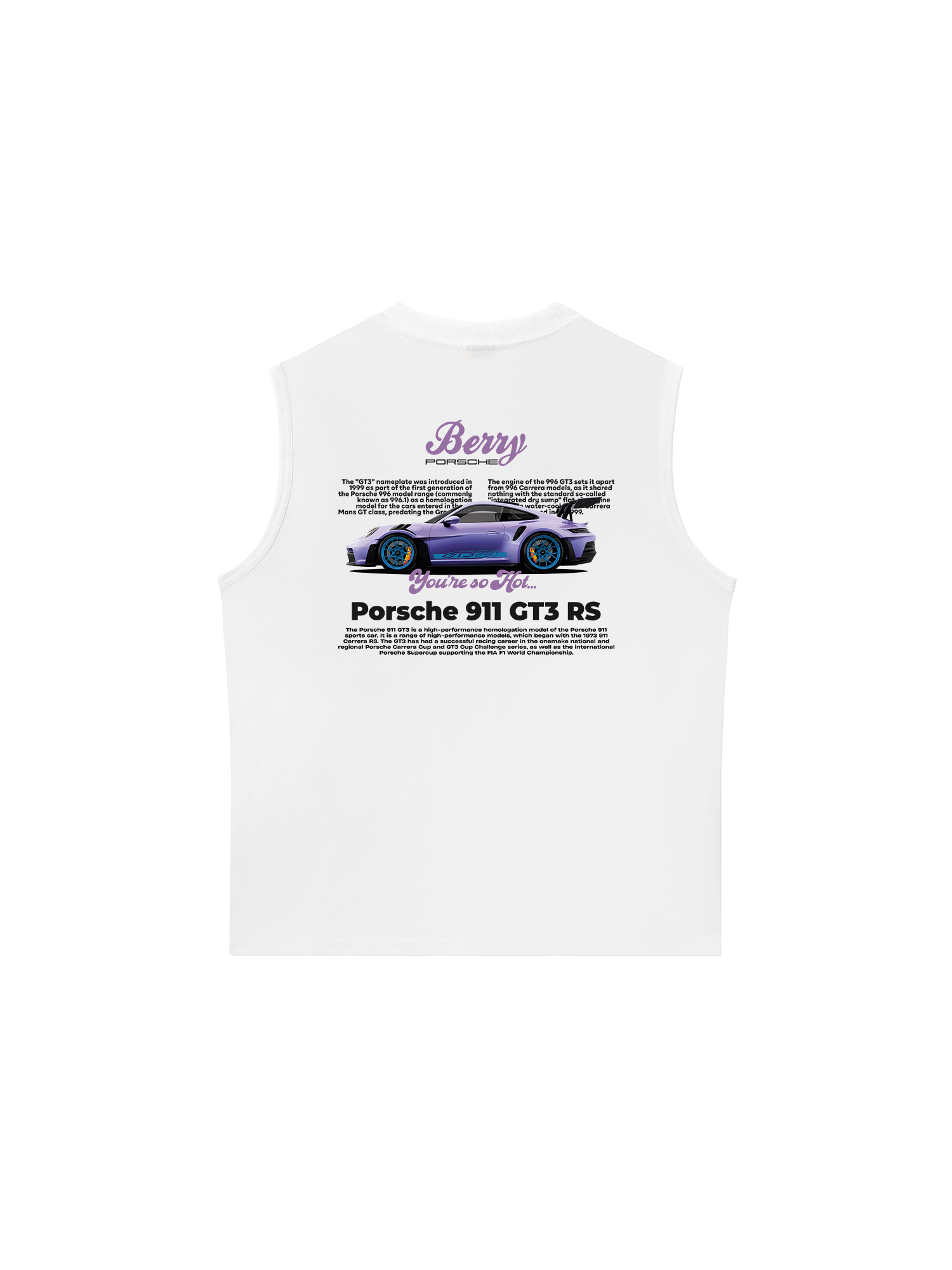 Áo Ba Lỗ Relaxed Fit Porsche Violet Berry