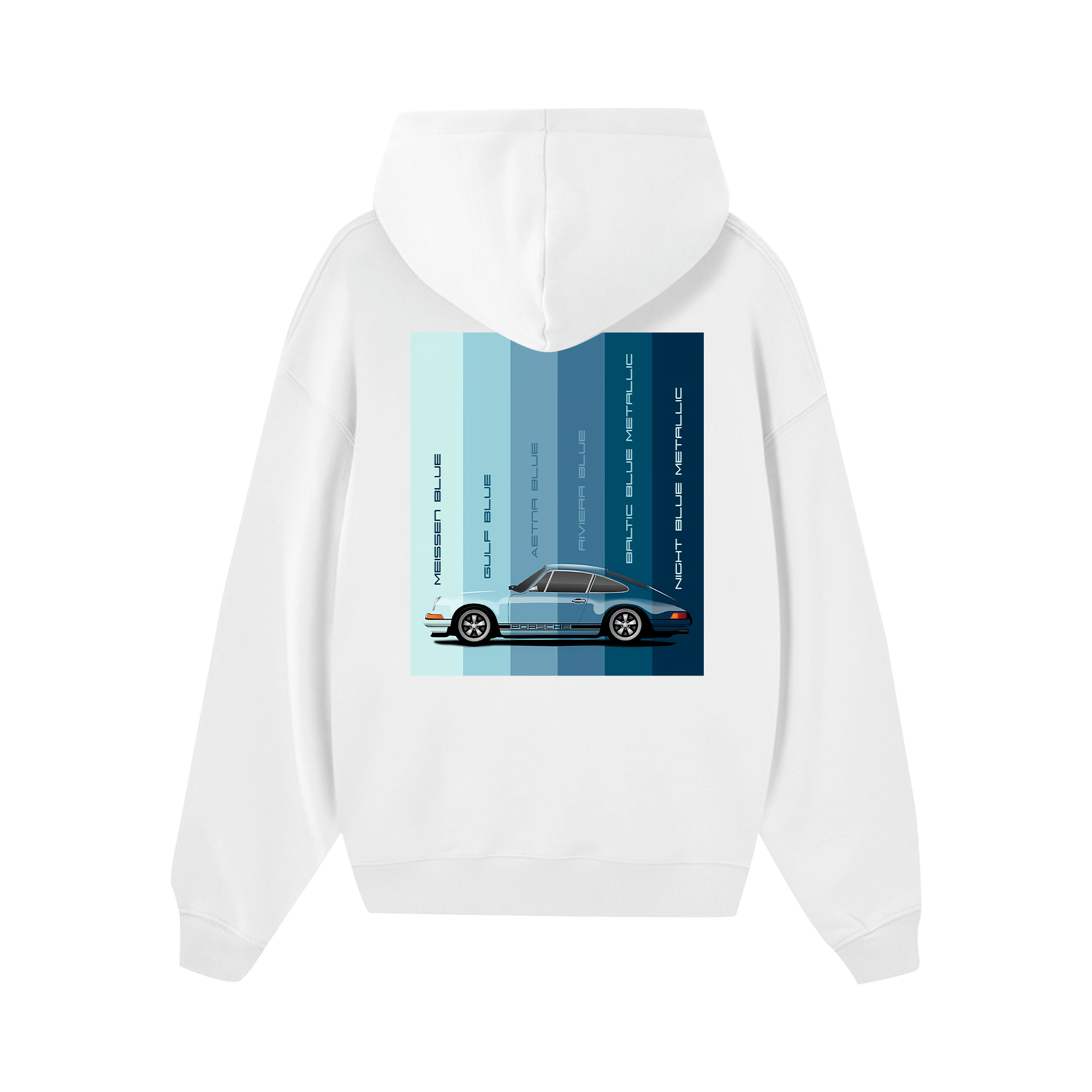 Porsche Blue Palettes Hoodie