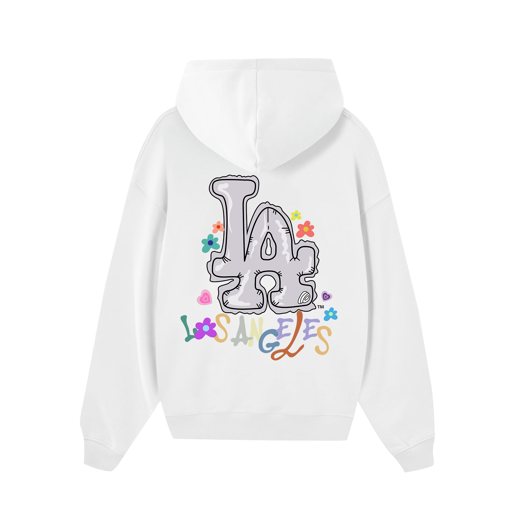 MLB Floral LA Groovy Flower Hoodie