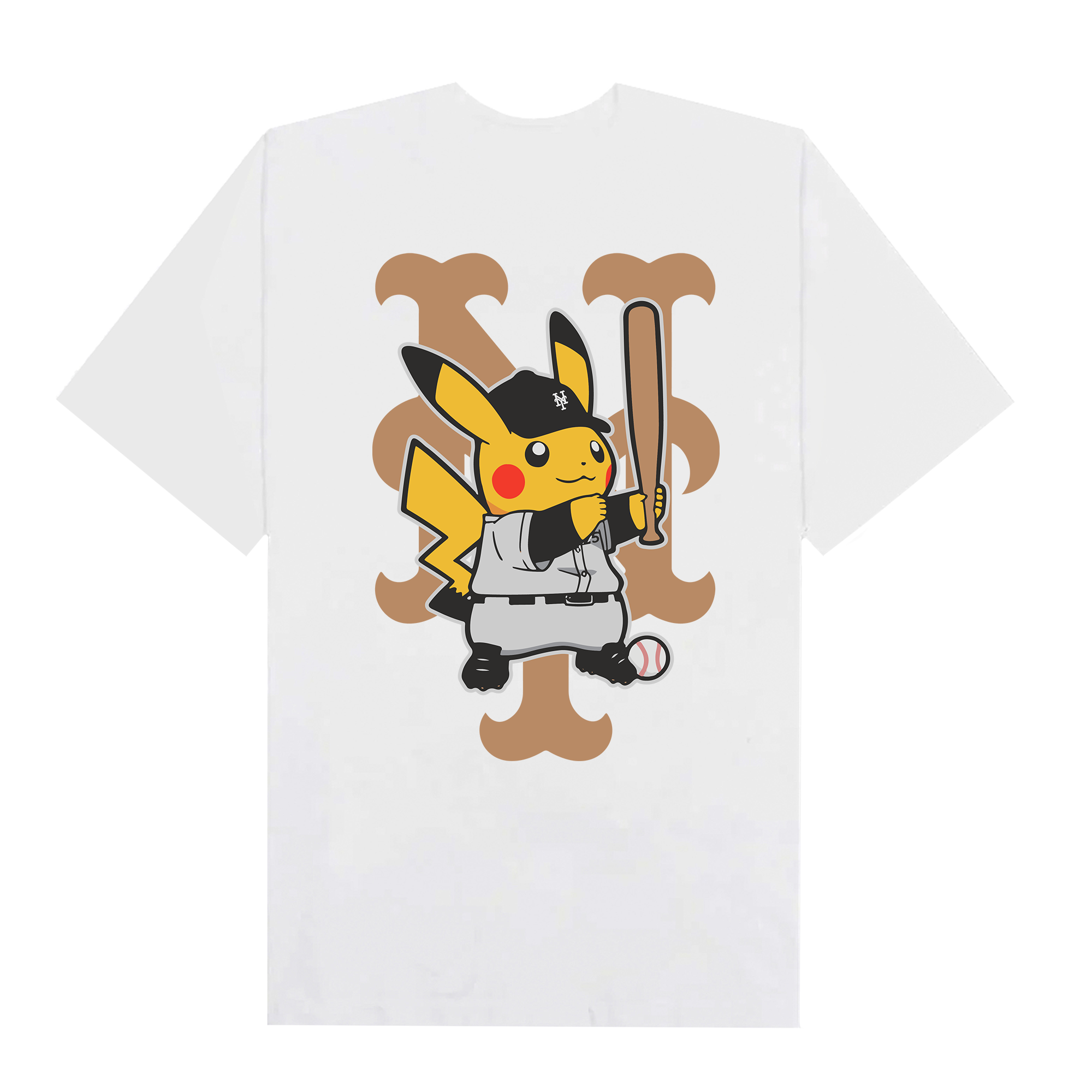 MLB Anime Pokemon Pikachu NY T-Shirt
