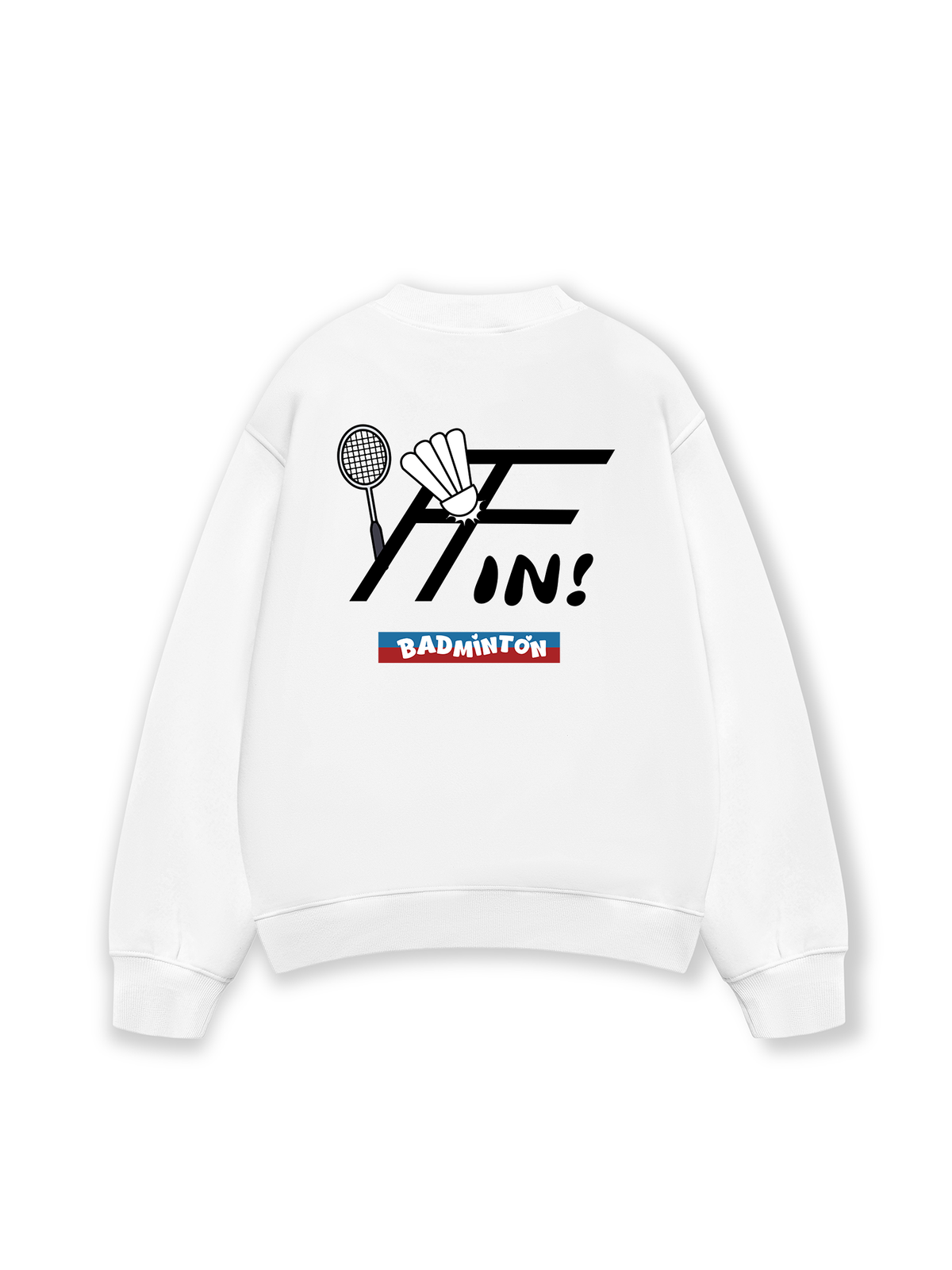 Áo Sweater Nỉ Hai Da Badminton In