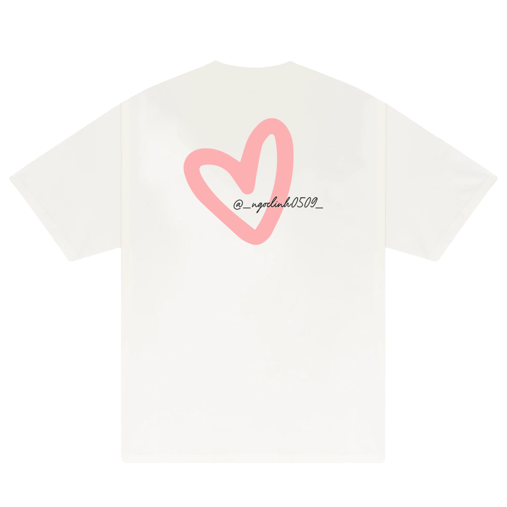 Custom Couple Heart Instagram T-Shirt