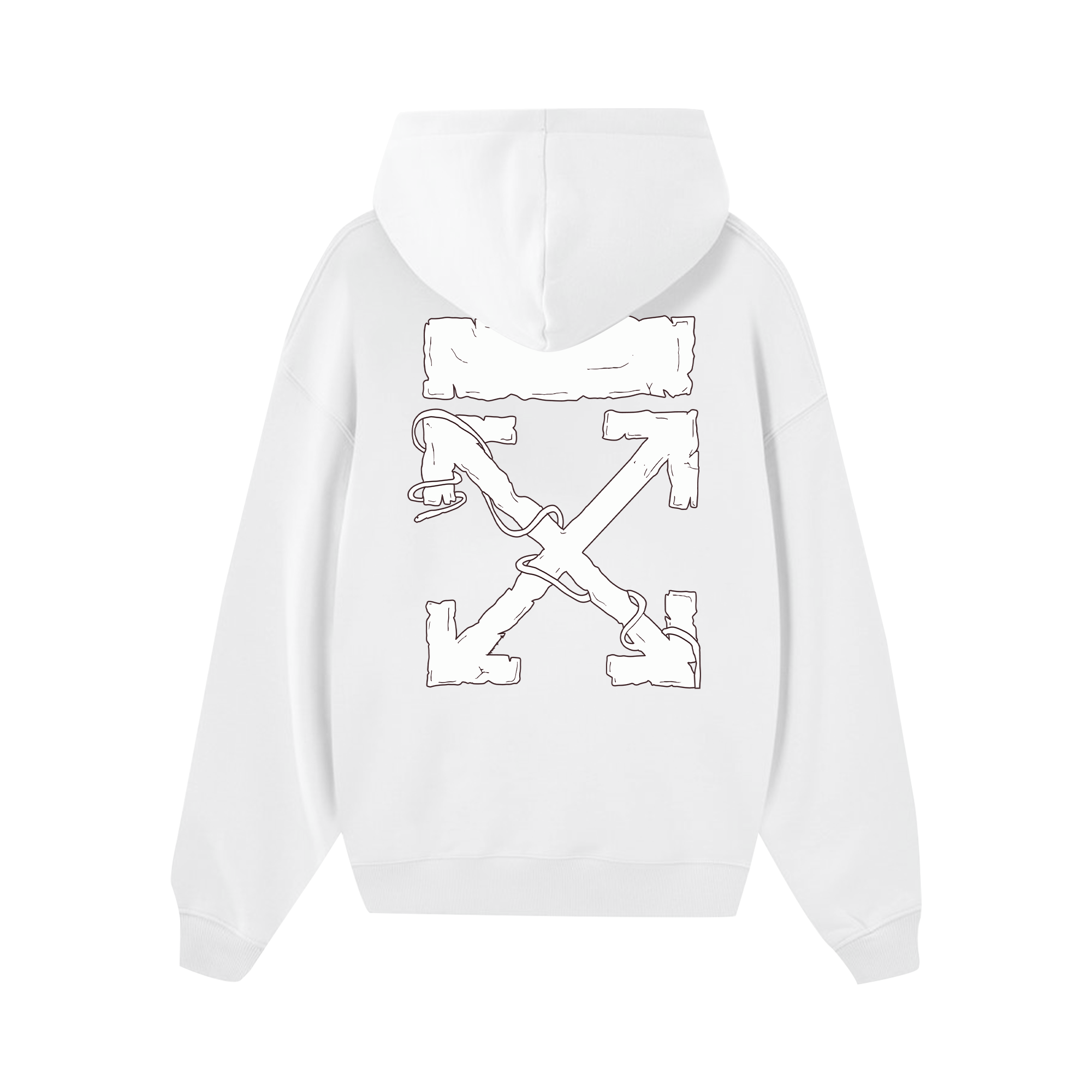 Off White Ancient Stone Slab Hoodie