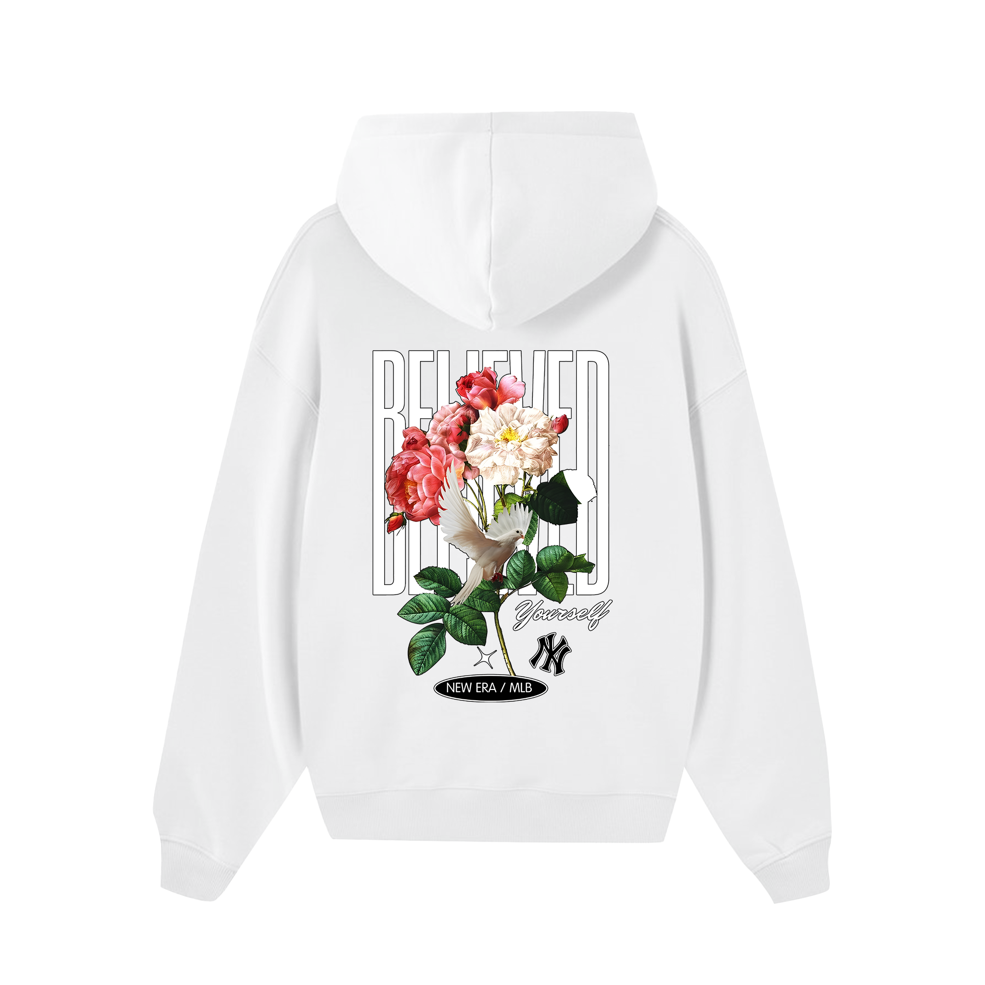 MLB Floral Bleived Yourself  Hoodie