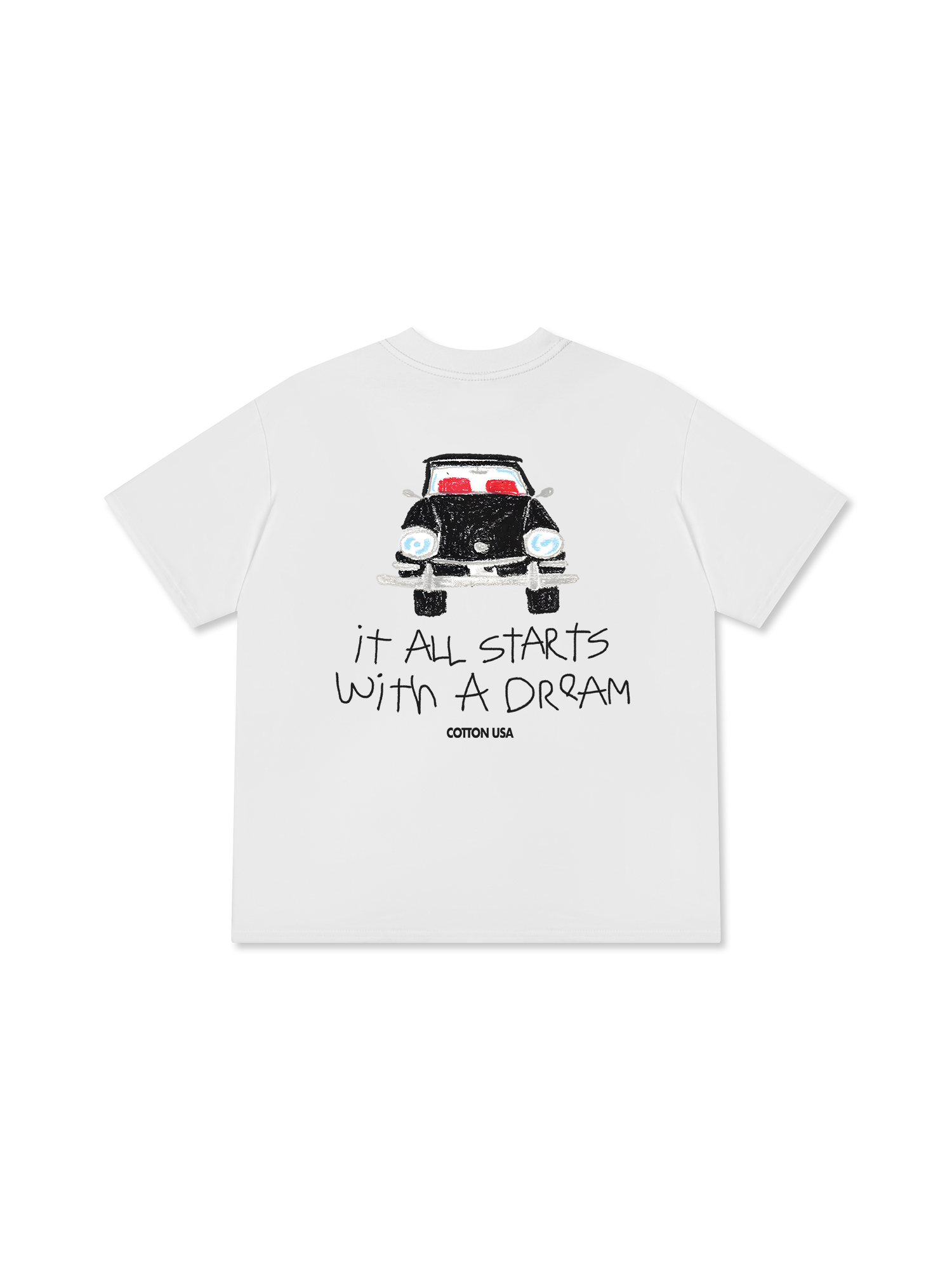 Áo Thun Relaxed Fit Classic Car Dream Crayon