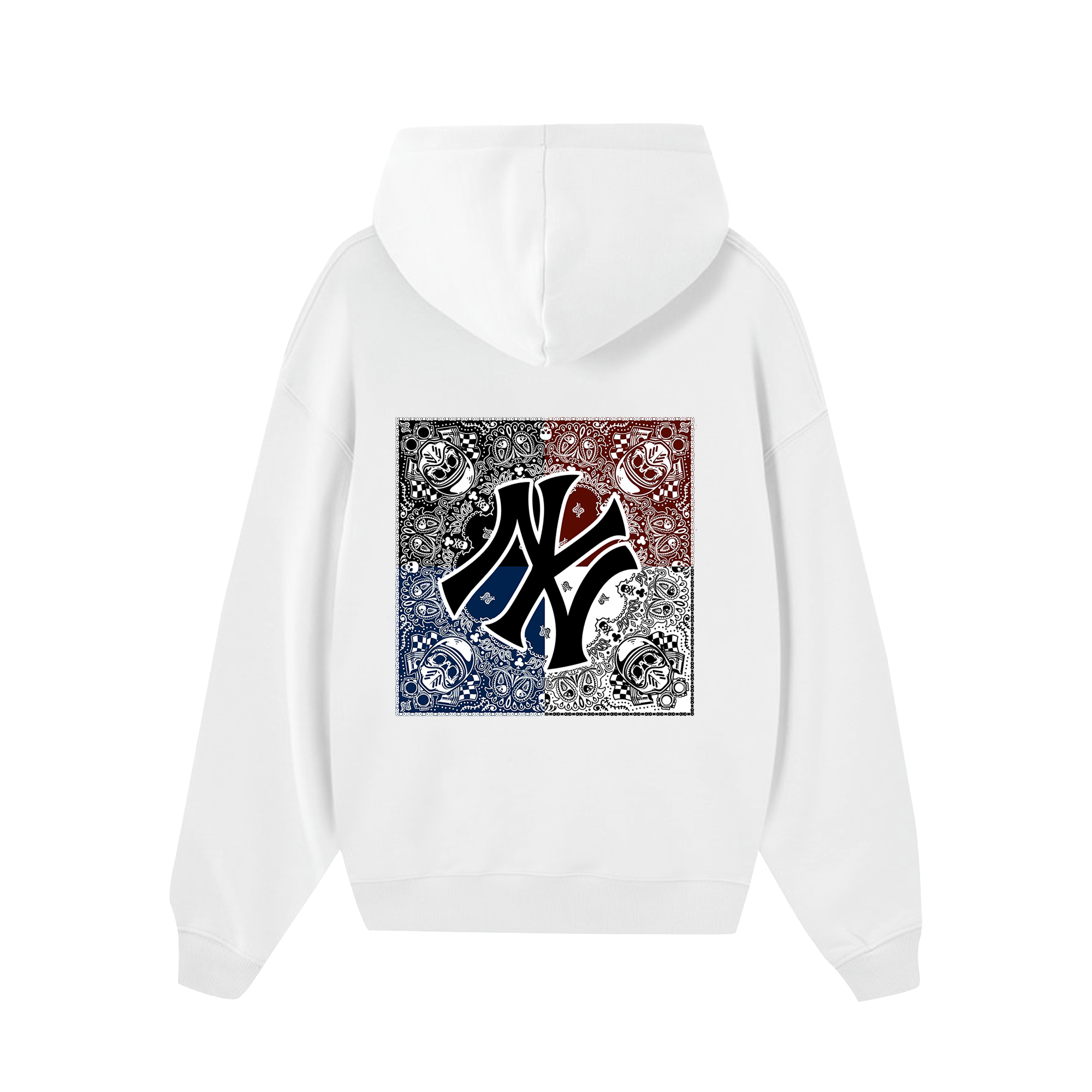 MLB Floral USA Skull Hoodie