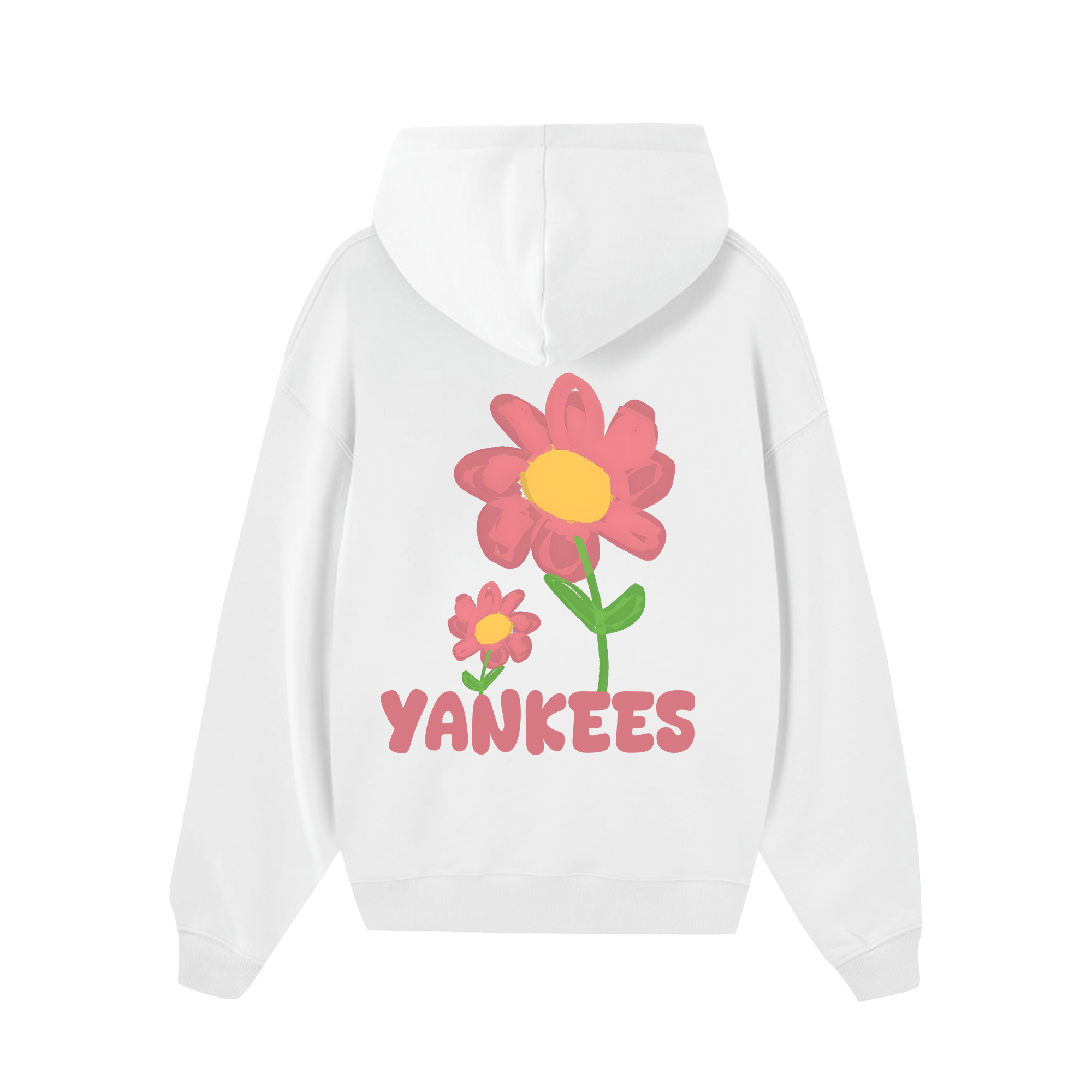 MLB Floral Yankees Pink Flower Hoodie