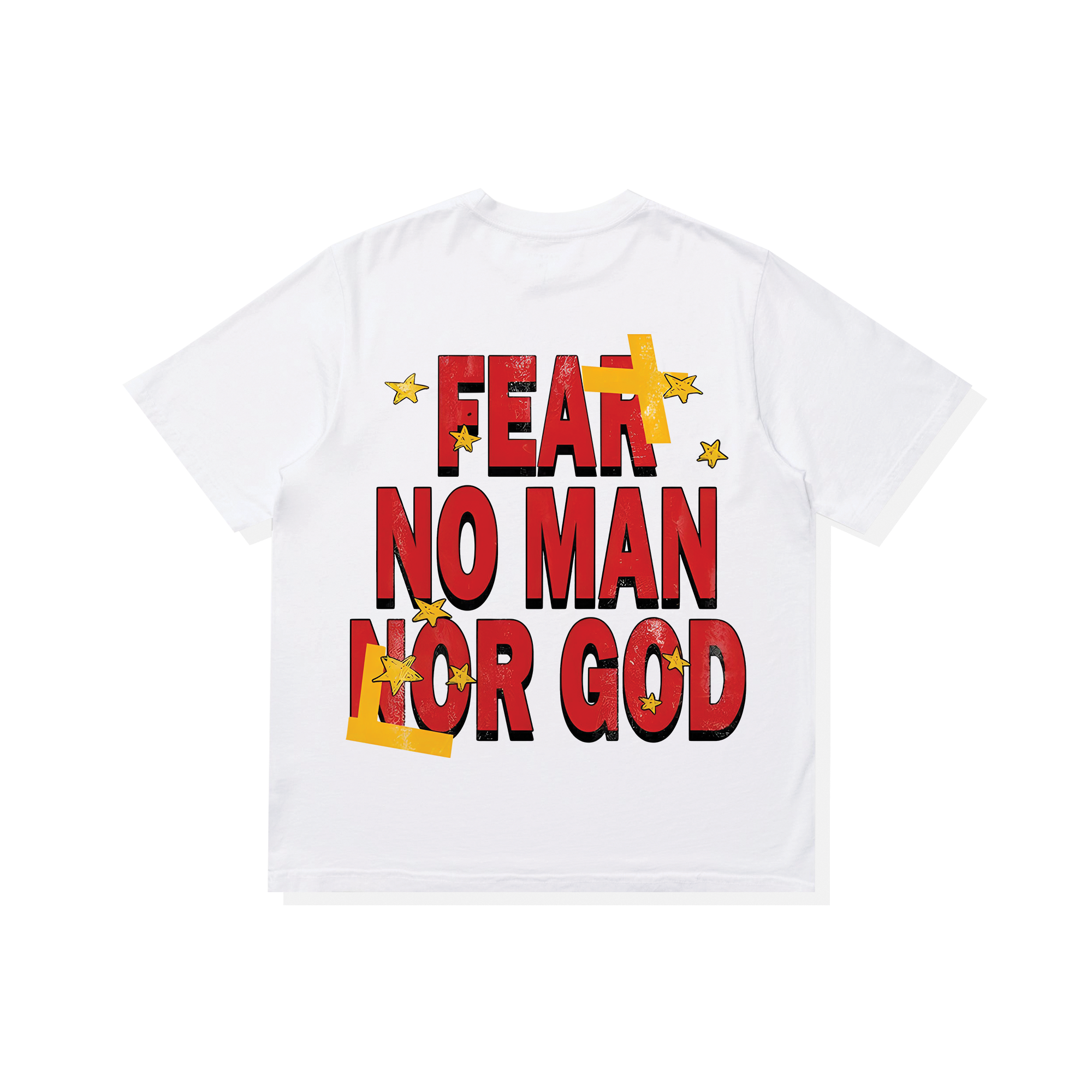 Áo Thun Oversize Rapper Rodman Fear No Man Nor God