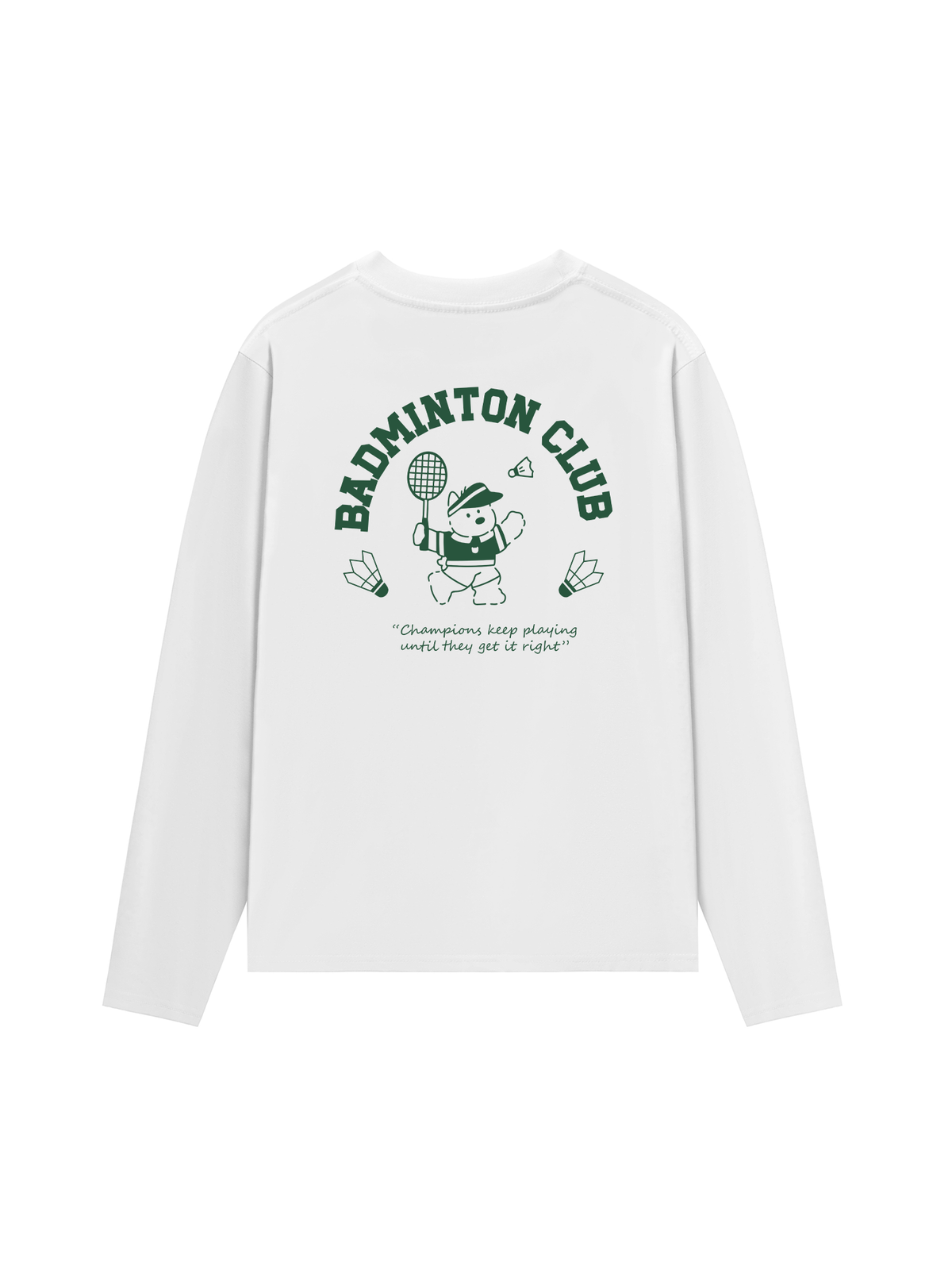 Áo Thun Dài Tay Badminton Club Green