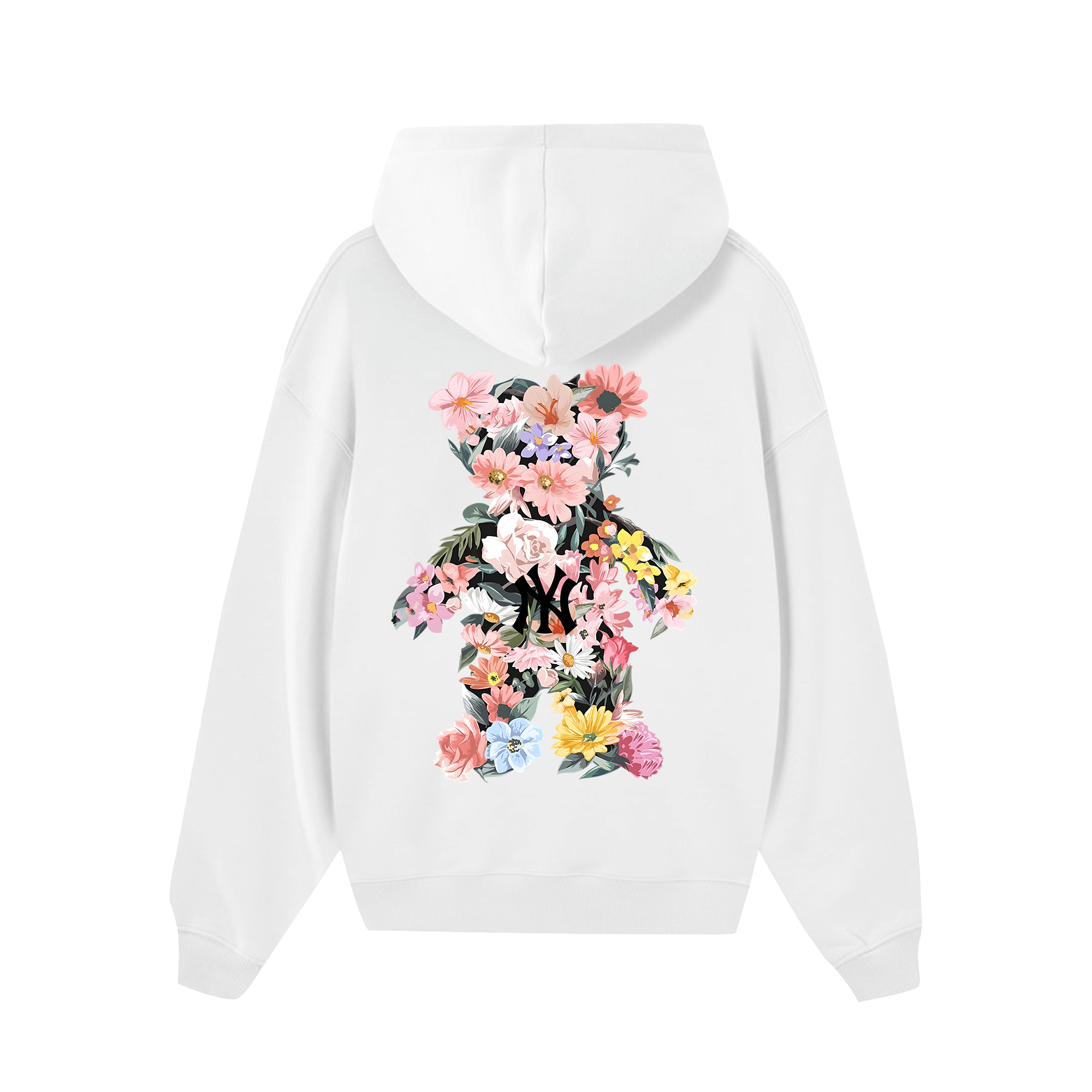 MLB Floral Teaddy Bear Flower Hoodie