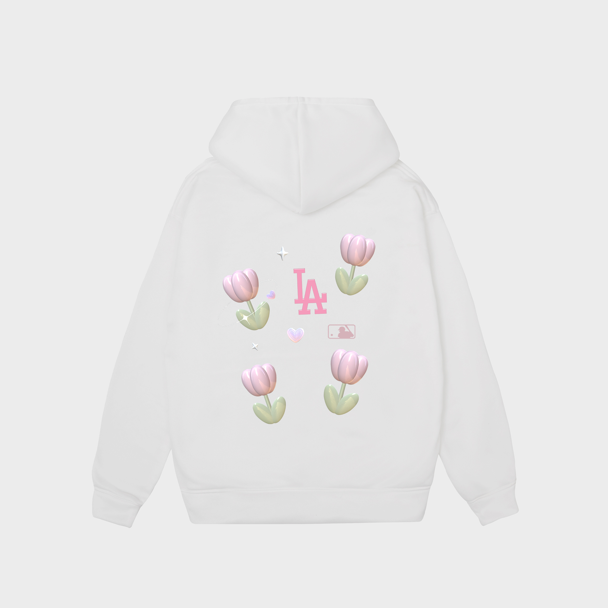 MLB Floral Cute LA Tulip Hoodie