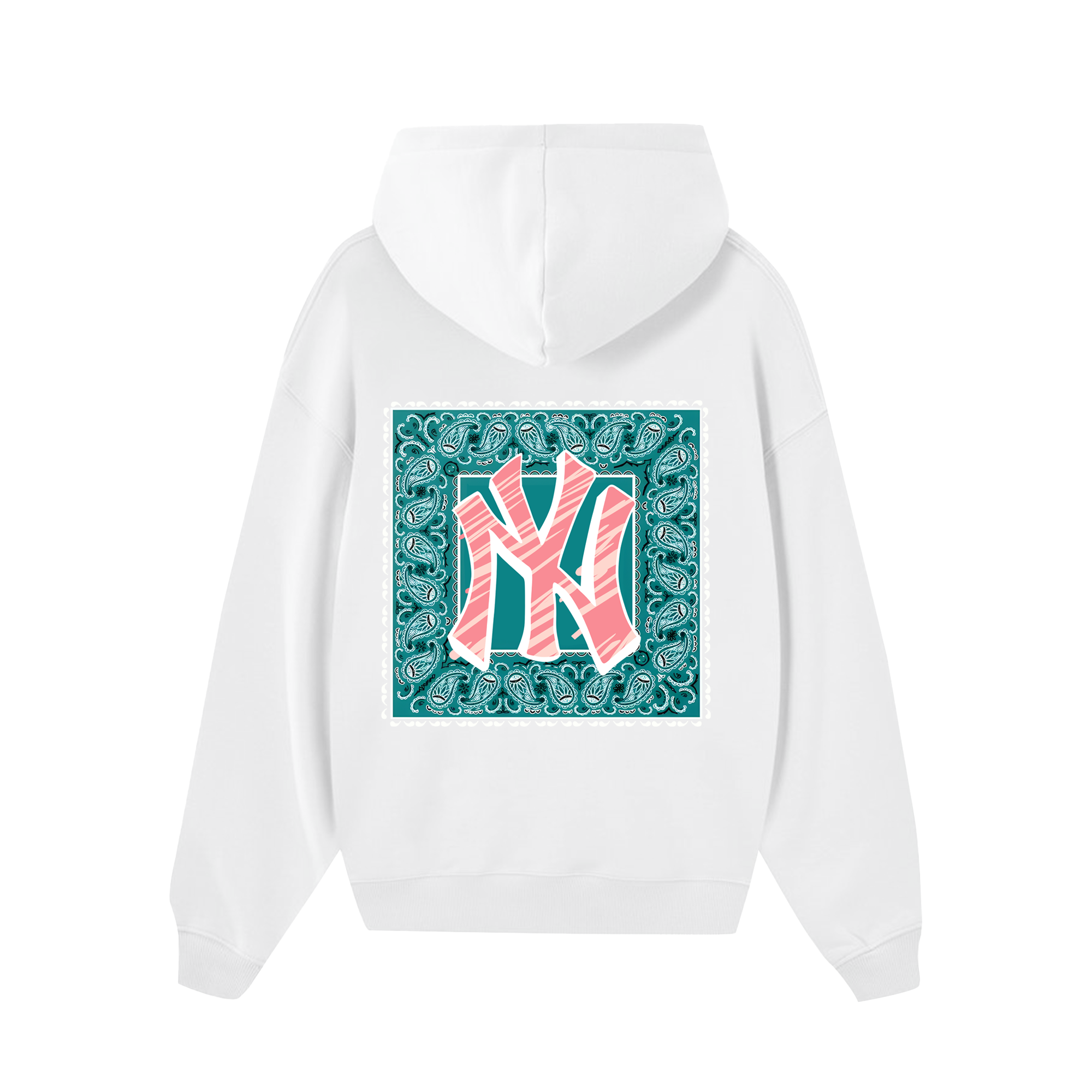 MLB Floral Pastel Bandana Hoodie