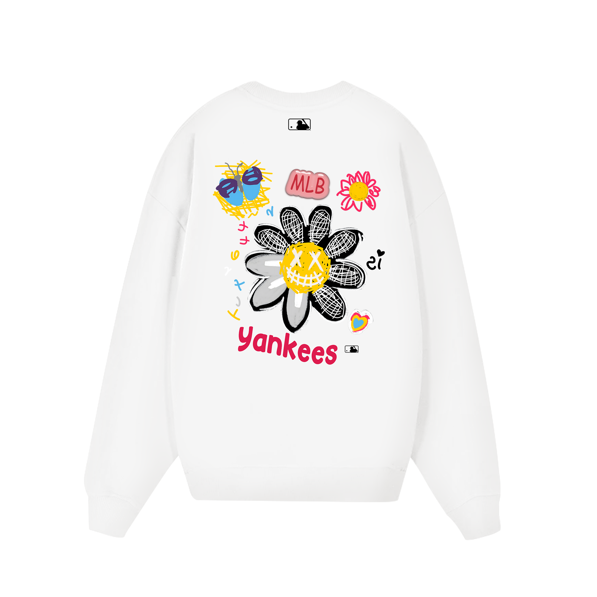 MLB Floral Cute Daisy Flower Sweater