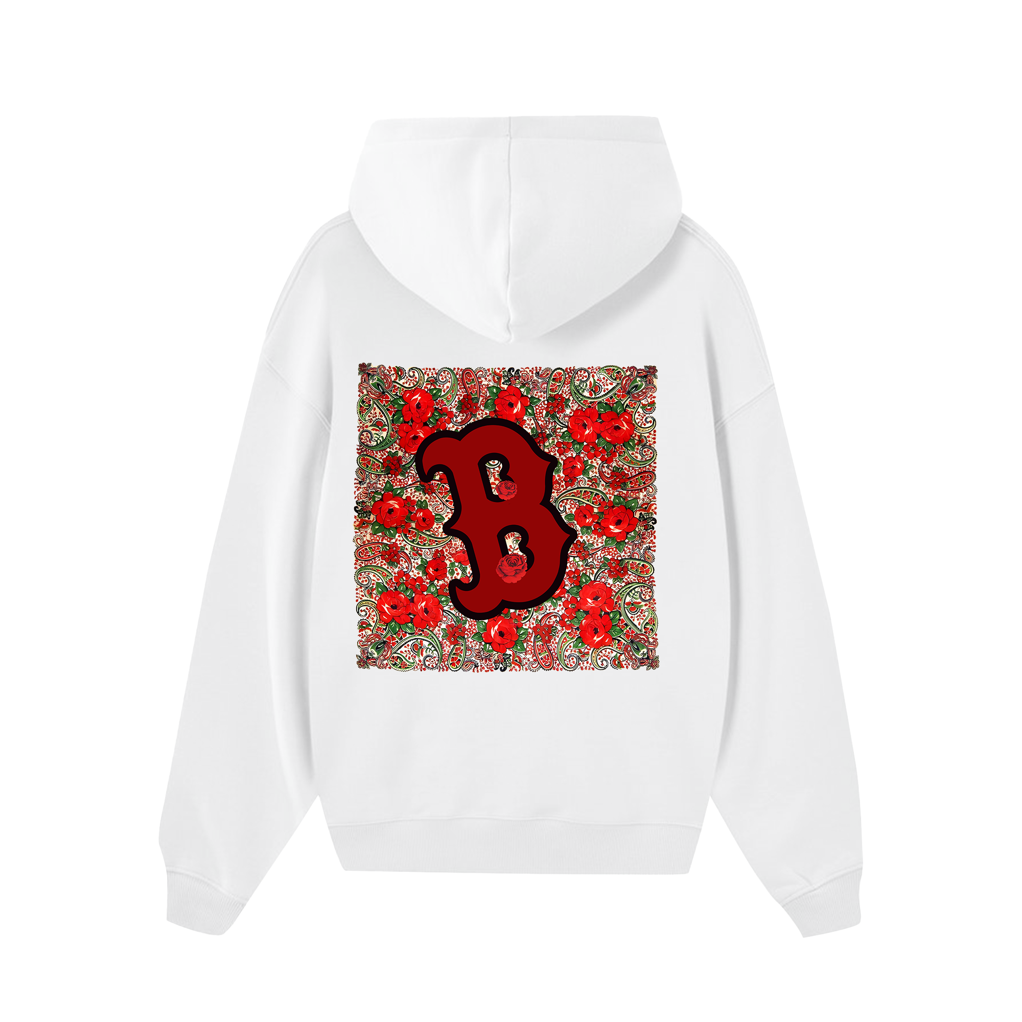 MLB Floral Retro Boston Rose Hoodie