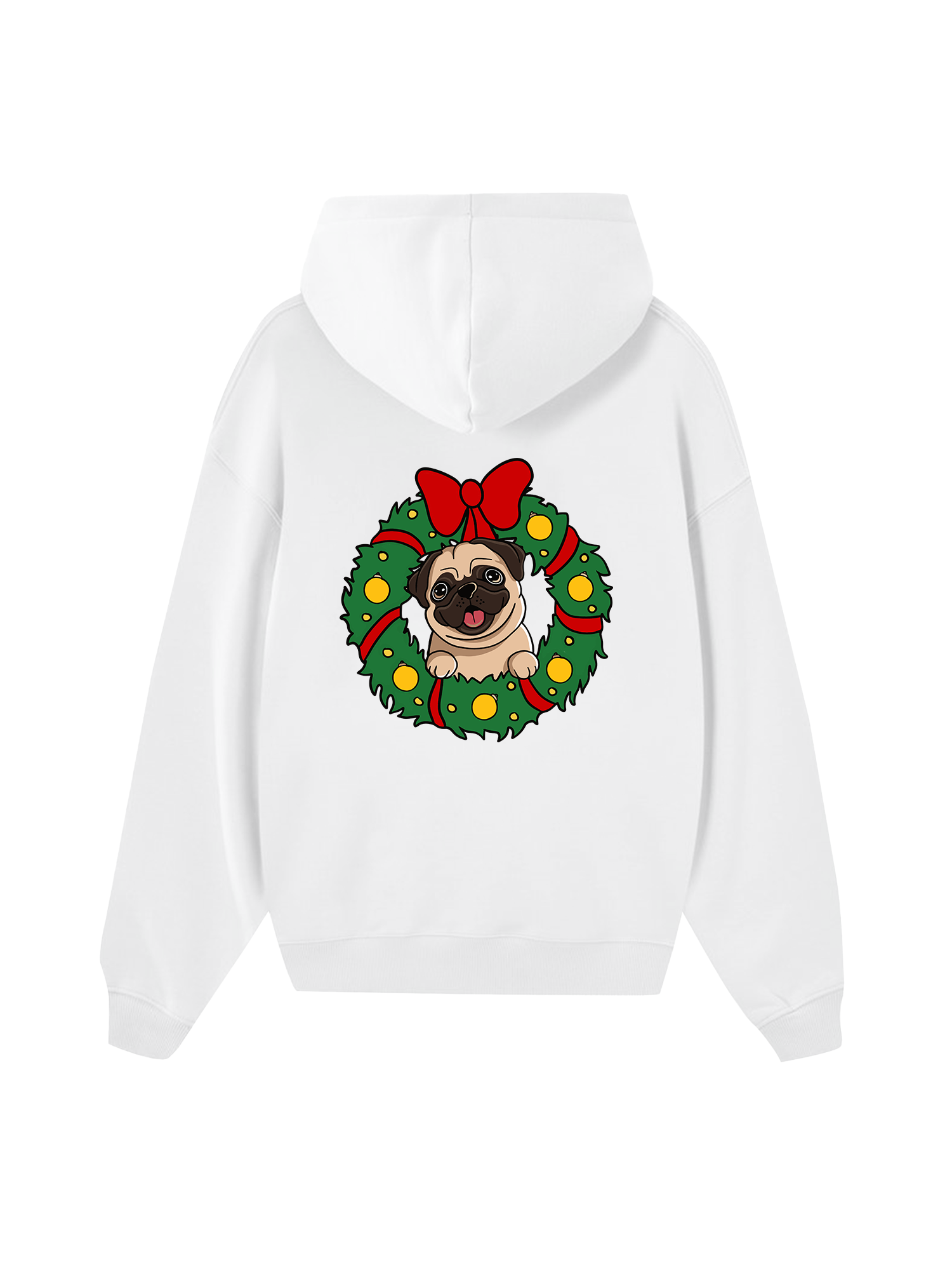Pug In A Wreath Hoodie