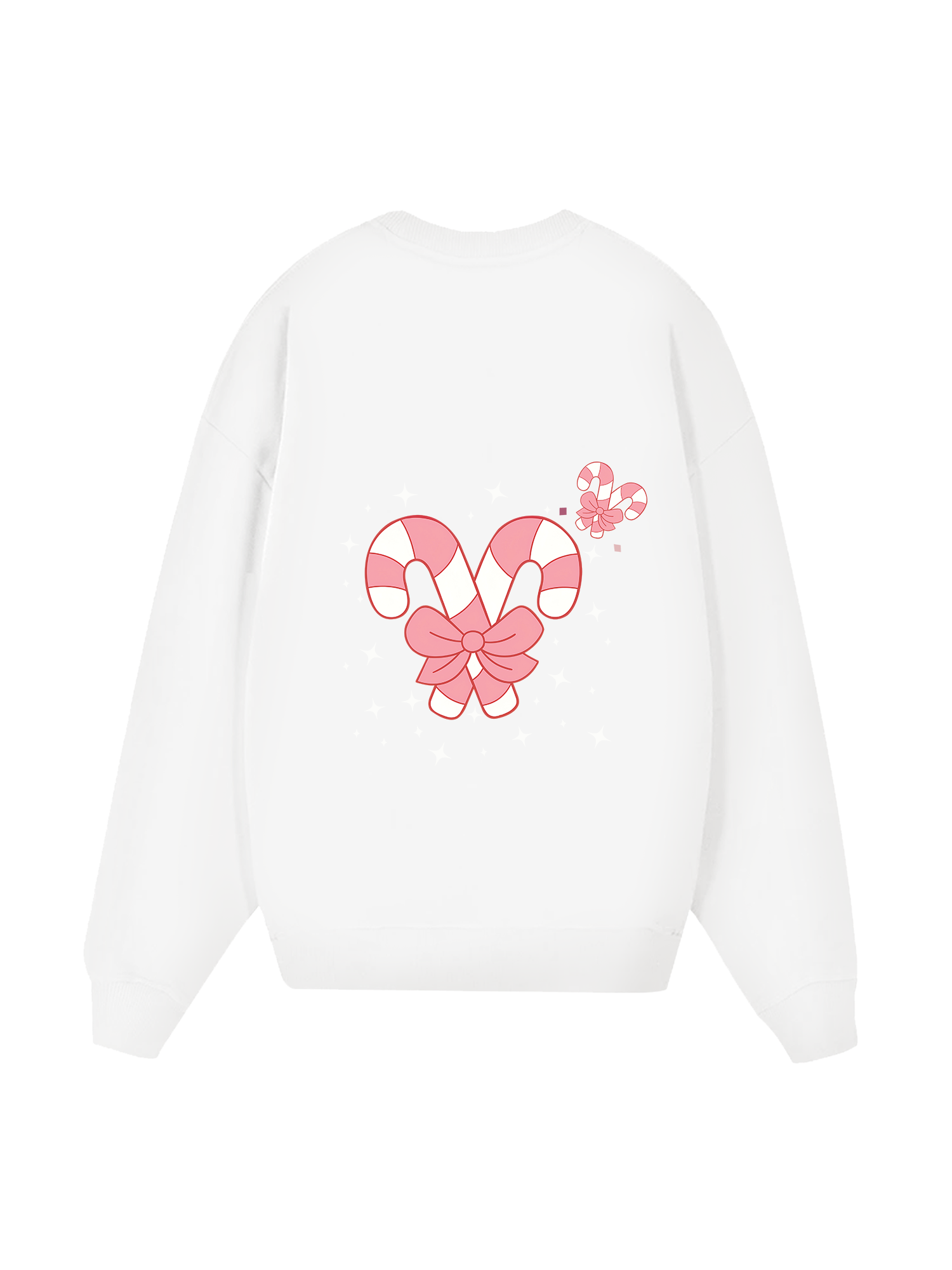 Cute Pink Candy Cane Sweater
