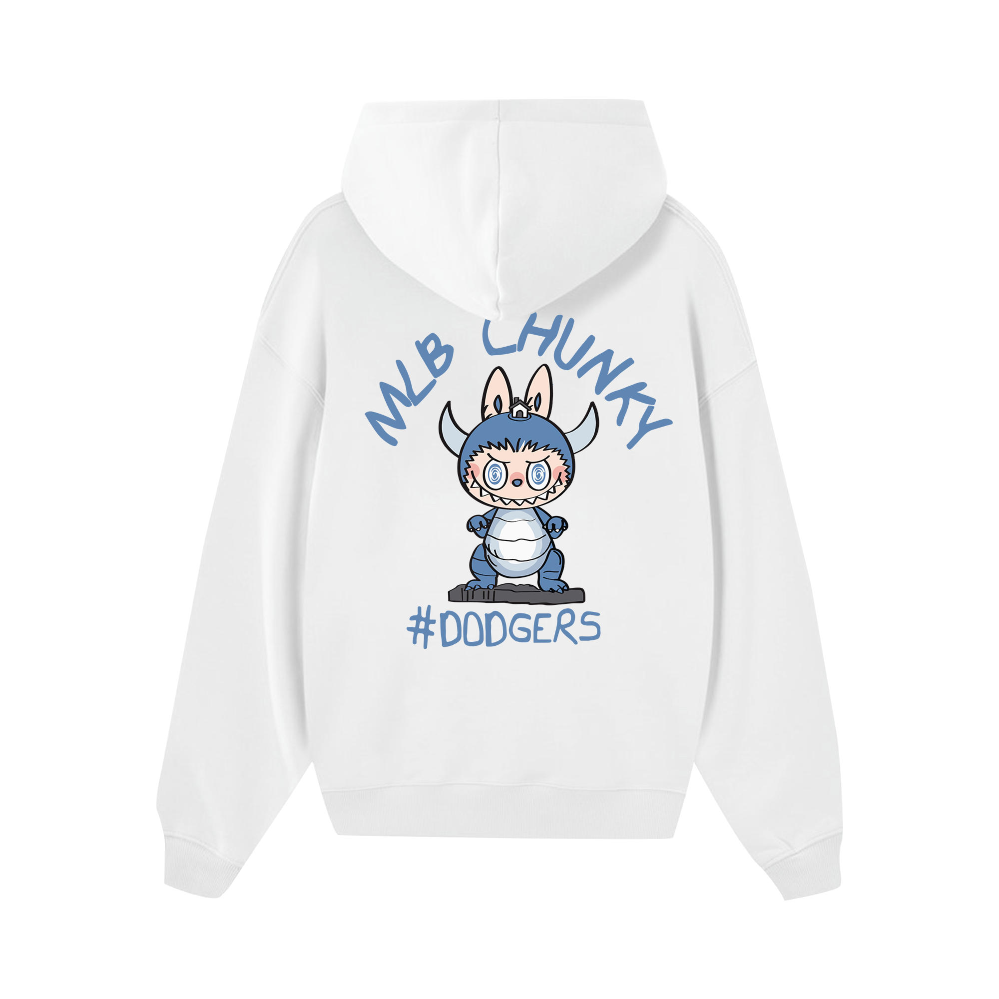 MLB Labubu Blue Dino Dodgers Hoodie