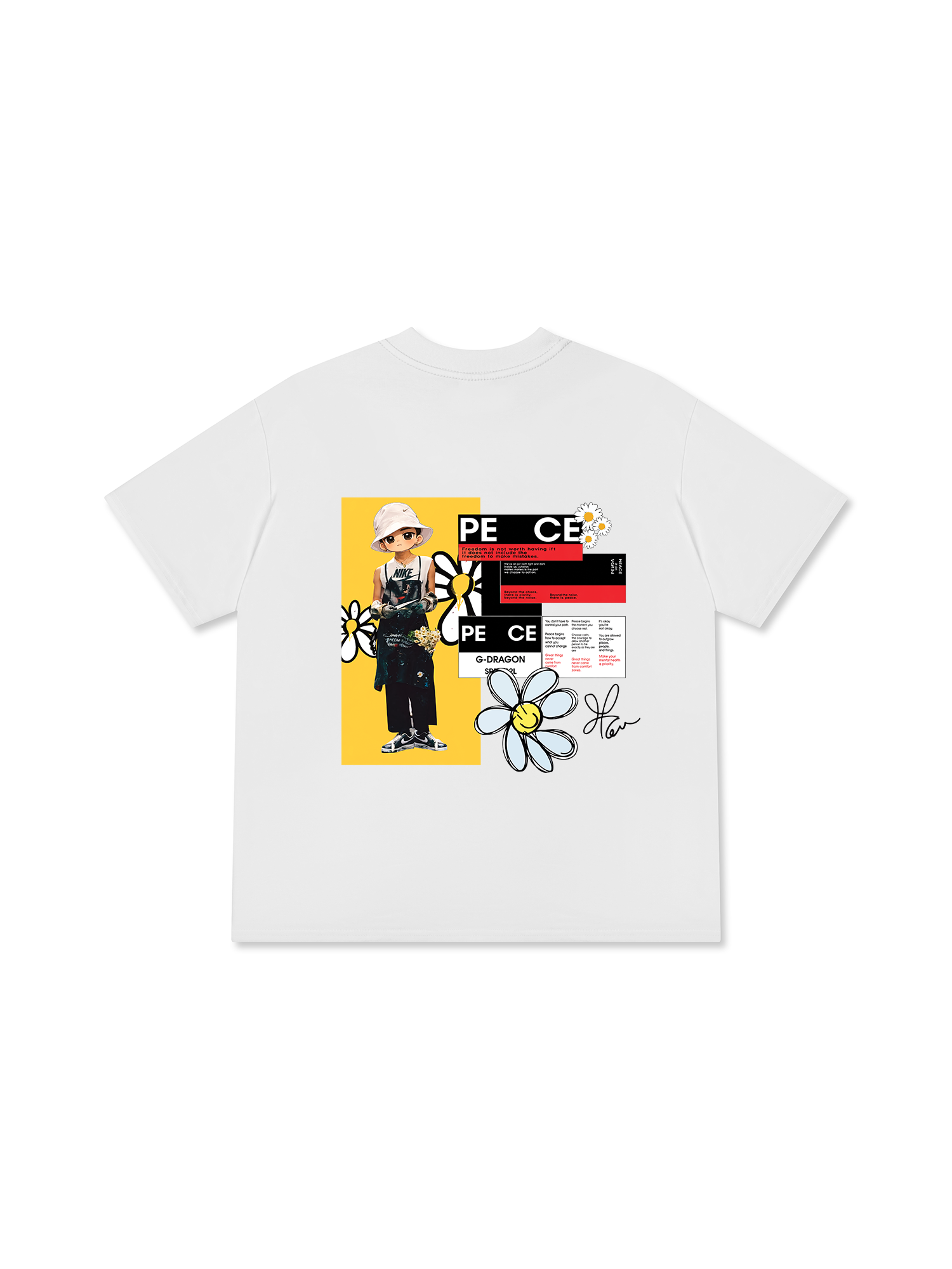 Áo Thun Relaxed Fit Idols G-Dragon Peace Code