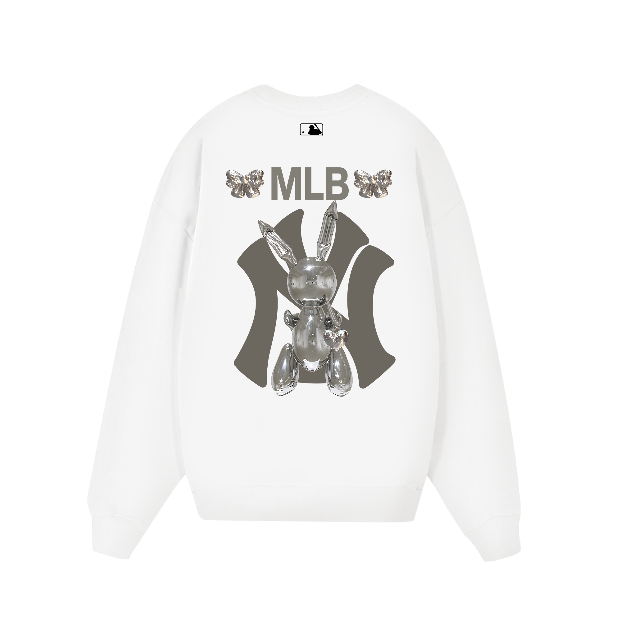 MLB Floral Silver Balloon Rabbit Sweater