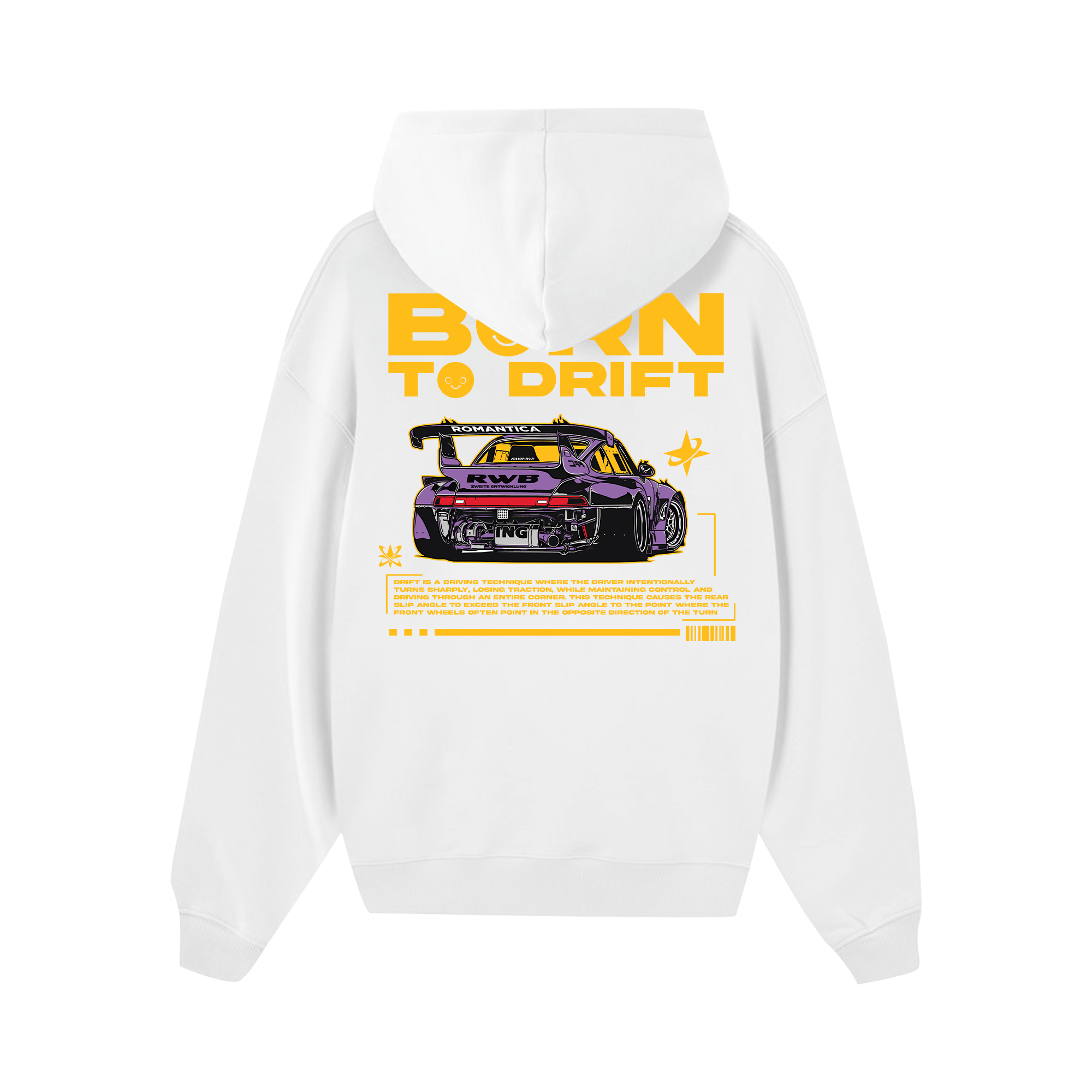 Porsche Born To Drift Hoodie